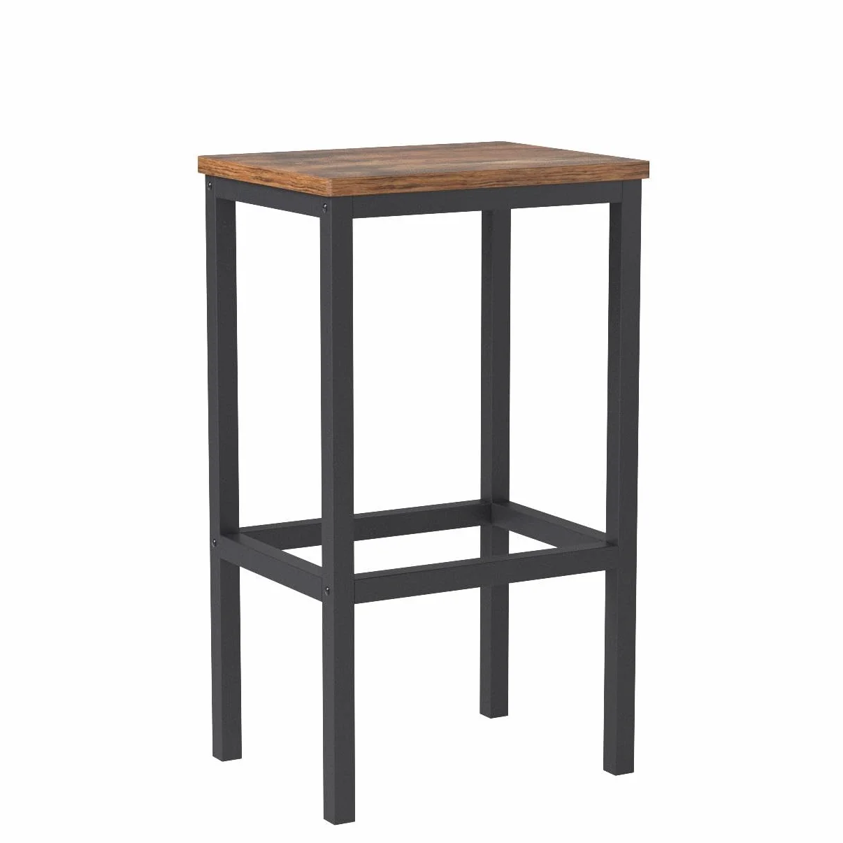 VASAGLE Barhocker, 2er Set, Barstühle, Küchenstühle, für Küche, Wohnzimmer, Esszimmer, 40 x 30 x 65 cm, vintagebraun-schwarz LBC65X, 6955880358403