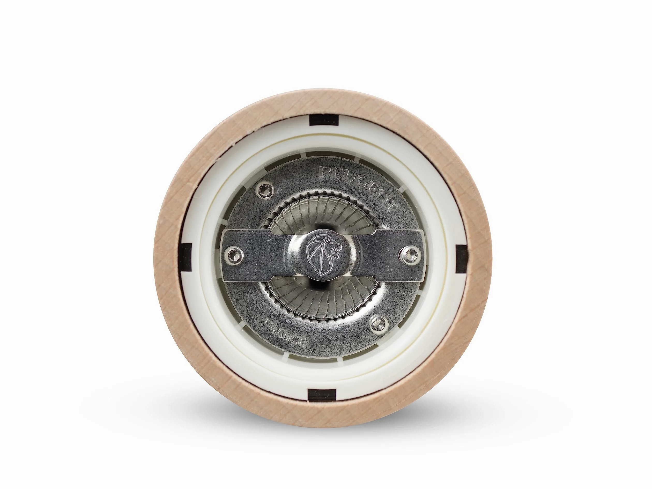 PEUGEOT - Salzmühle Paris u‘Select 12 cm - 6 voreingestellte Mahlgrade - Innovatives Zirlion-Mahlwerk für pulverfeines Salz - Aus PEFC-zertifiziertem Holz - Französisches Know-how - Naturfarben