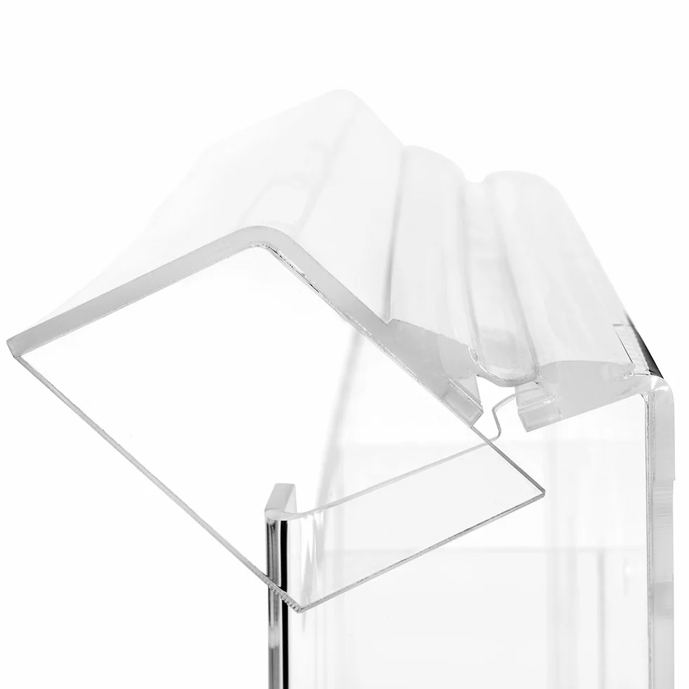 Zeigis DIN A4 Prospektbox/Prospekthalter/Flyerhalter im Hochformat, wetterfest, für Außen, mit Deckel, aus glasklarem Acrylglas