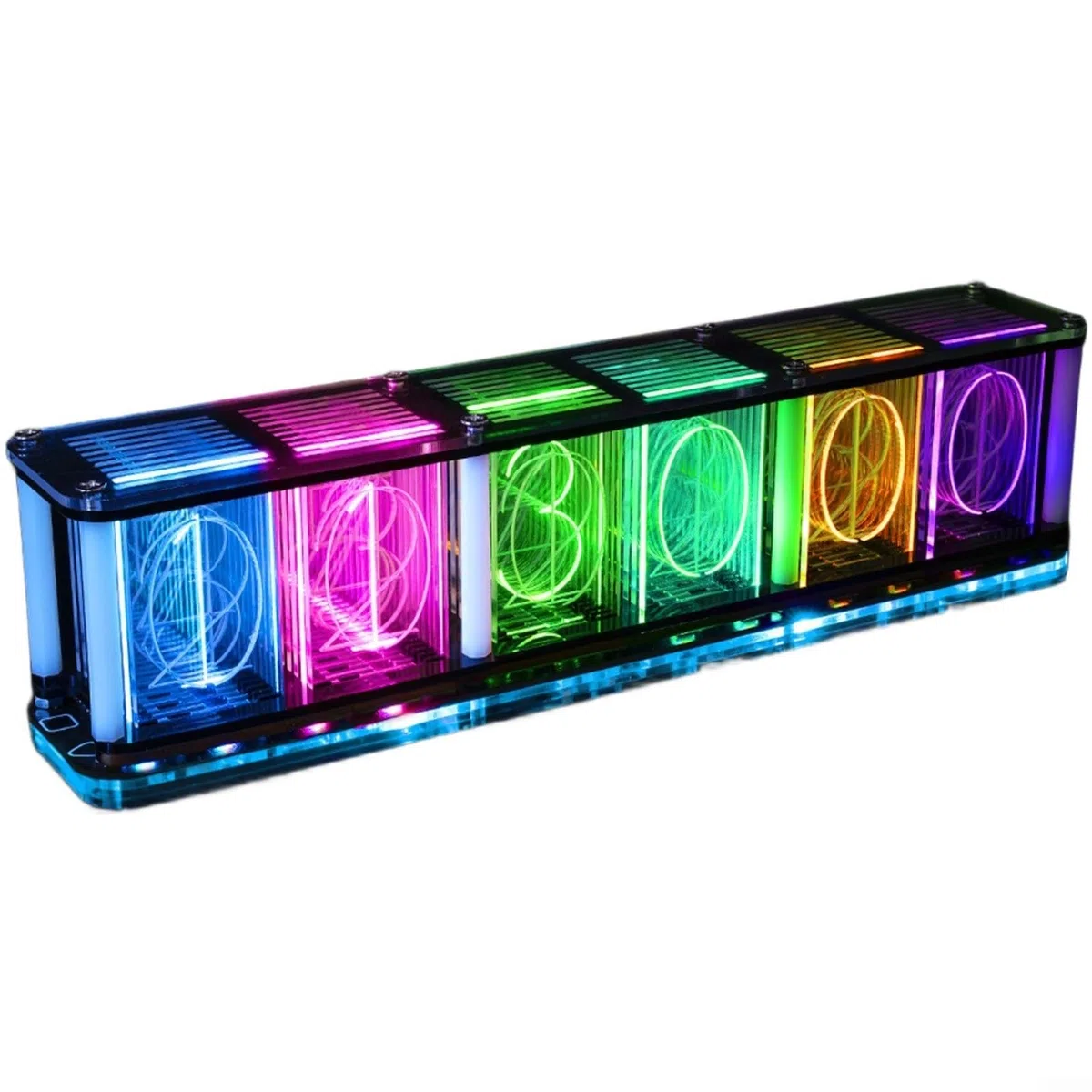 DIY Retro Nixie Röhrenuhr Bausatz Mit RGB LED Und Musik Anzeige, Hochpräziser 3231 Chip, 38 Farben, 14 Anzeigeoptionen, Desktop Uhr 5V