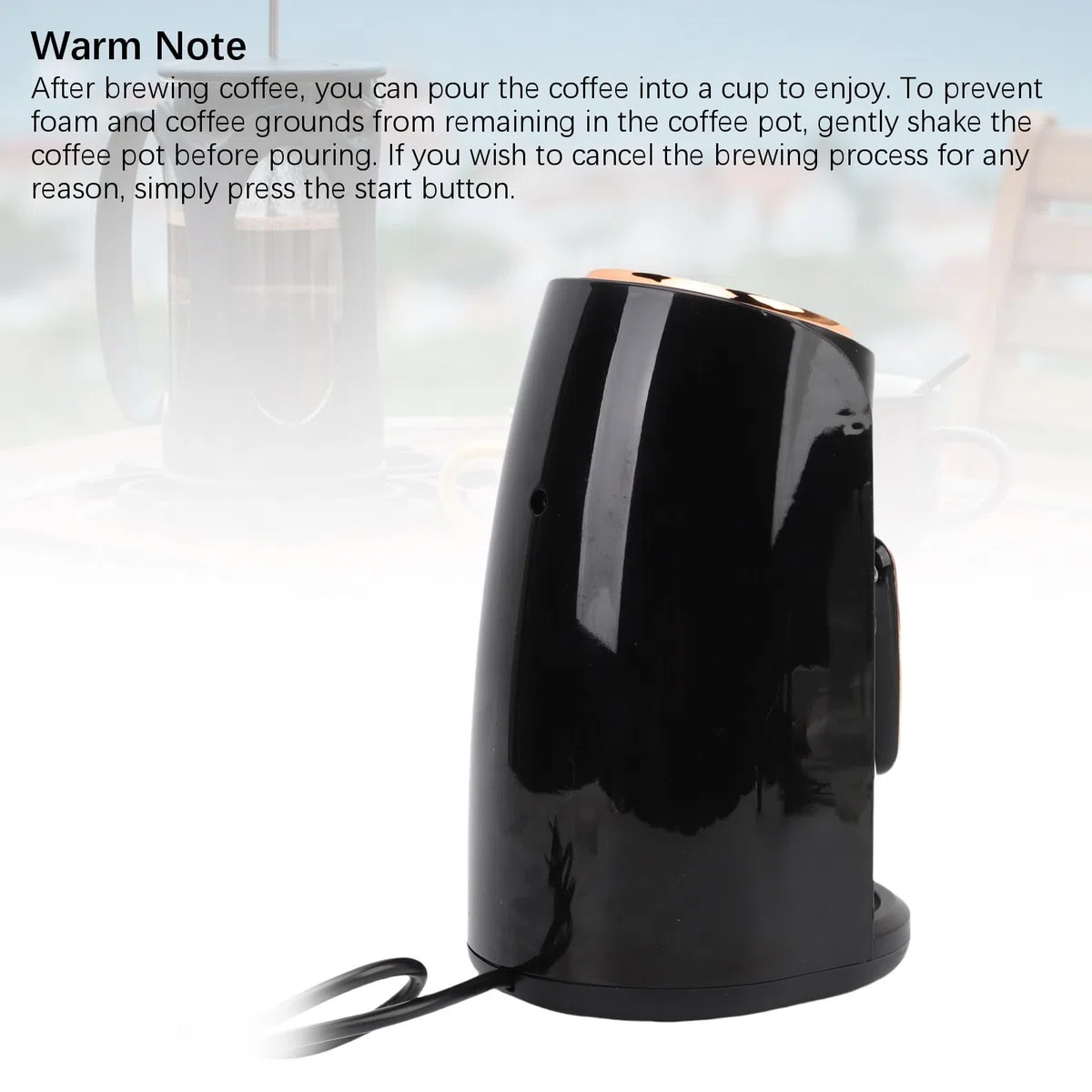 Türkische Kaffeemaschine, 600 Watt, 300 ml Fassungsvermögen, mit automatischer Abschaltfunktion, vollautomatisch, geeignet für Zuhause, Büro und Reisen.