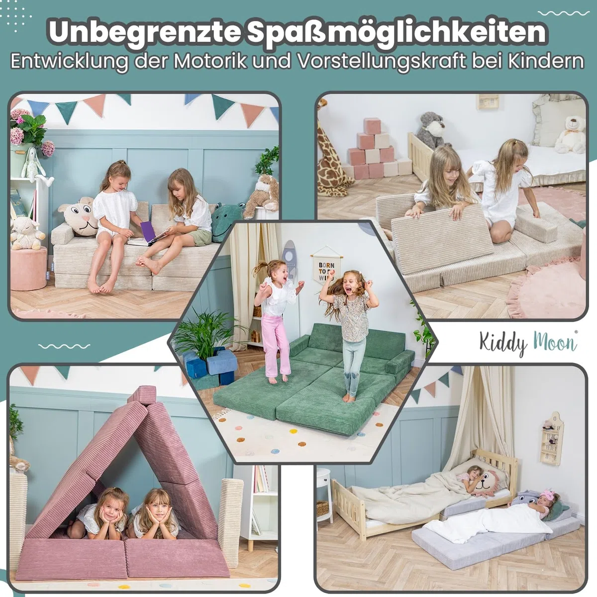 KiddyMoon Kindersofa Aufklappen Aus Schaumstoff Spielsofa Für Kinder Schlafsofa Kindersessel Kinder Couch Kinder Sofa Für Kinderzimmer Kindercouch Faltmatratze Matratzen, Violett