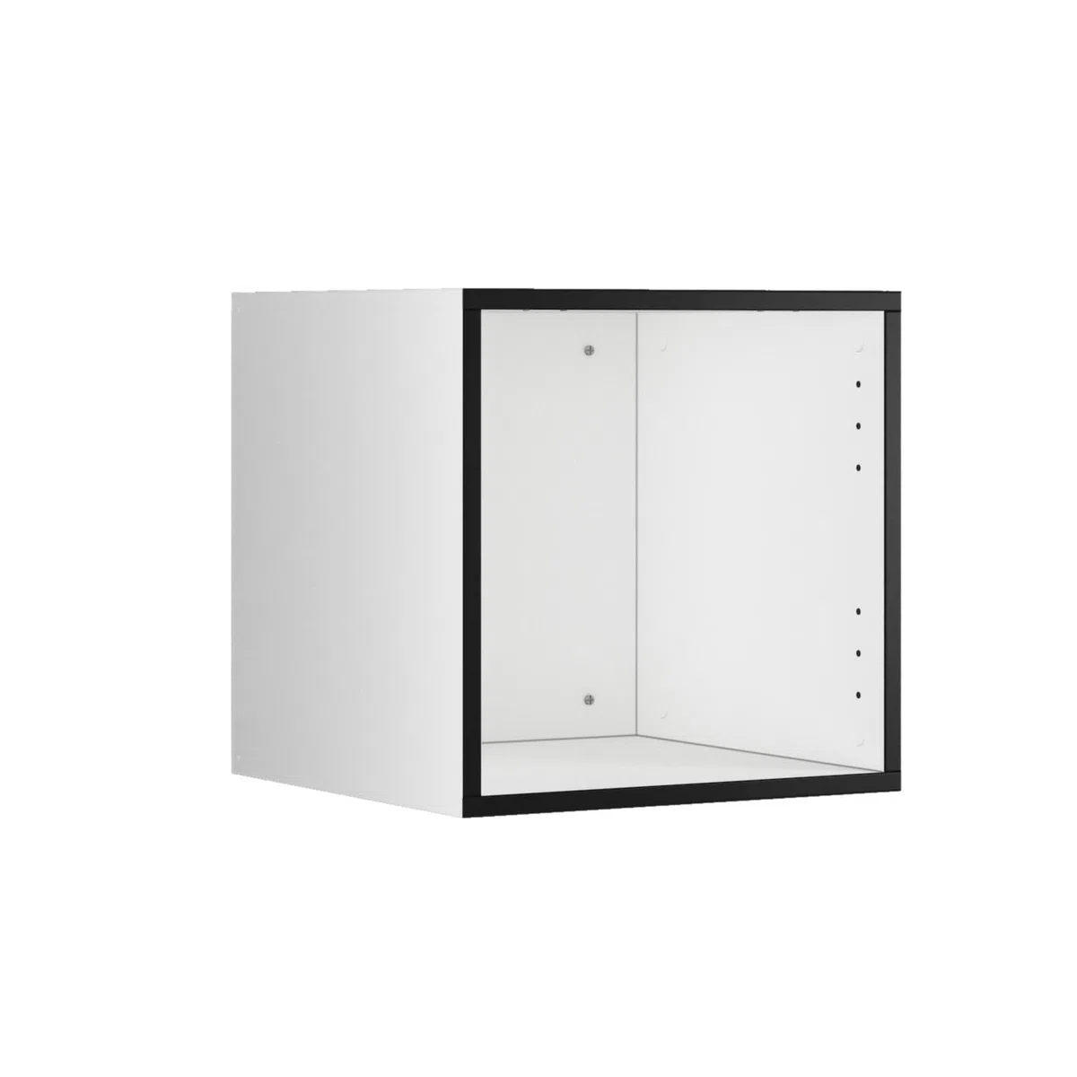 BMG Möbel Schranksystem Modul+ offen oder geschlossen Aufbewahrung individuell montierbar als Regal oder Schrankset Lowboard oder Sideboard wandhängend (ohne Front, 38 x 38 cm)