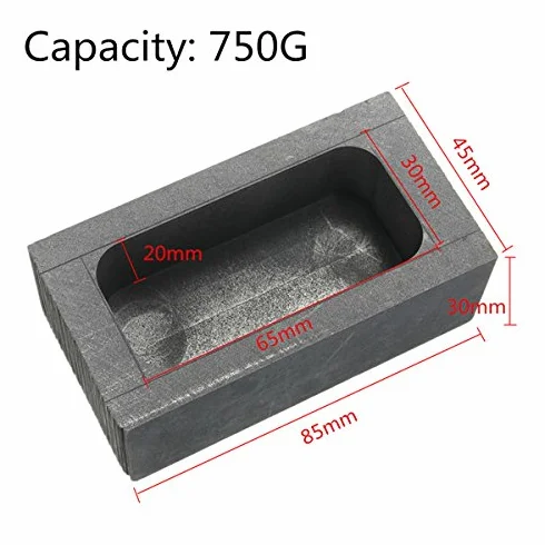 MASUNN Hochreine Graphitguss-Schmelz-Ingot-Form Für Gold & Silber -750G