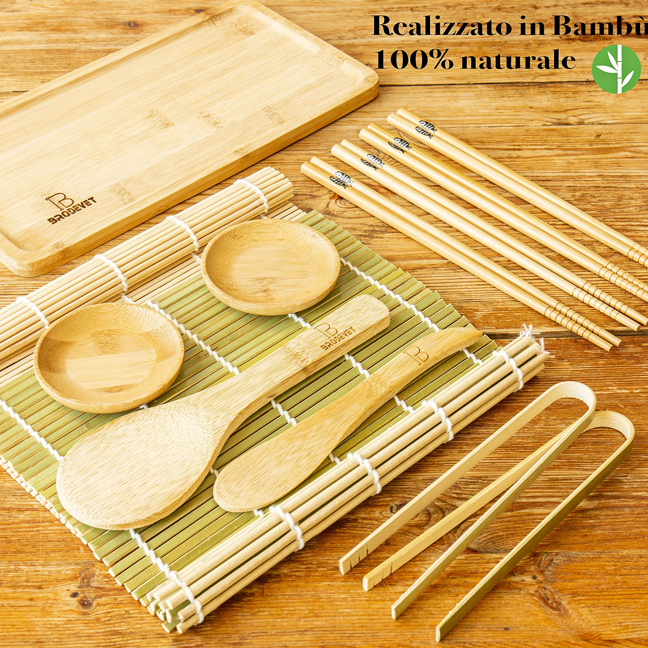 Sushi Set Neuheit 2026, 29-teilig mit PRAKTISCHEM GUIDE, Kochbuch & Rezeptbuch, Professioneller Sushi Maker Set für Anfänger, mit Bambusmatte, Essstäbchen und Onigiri Form