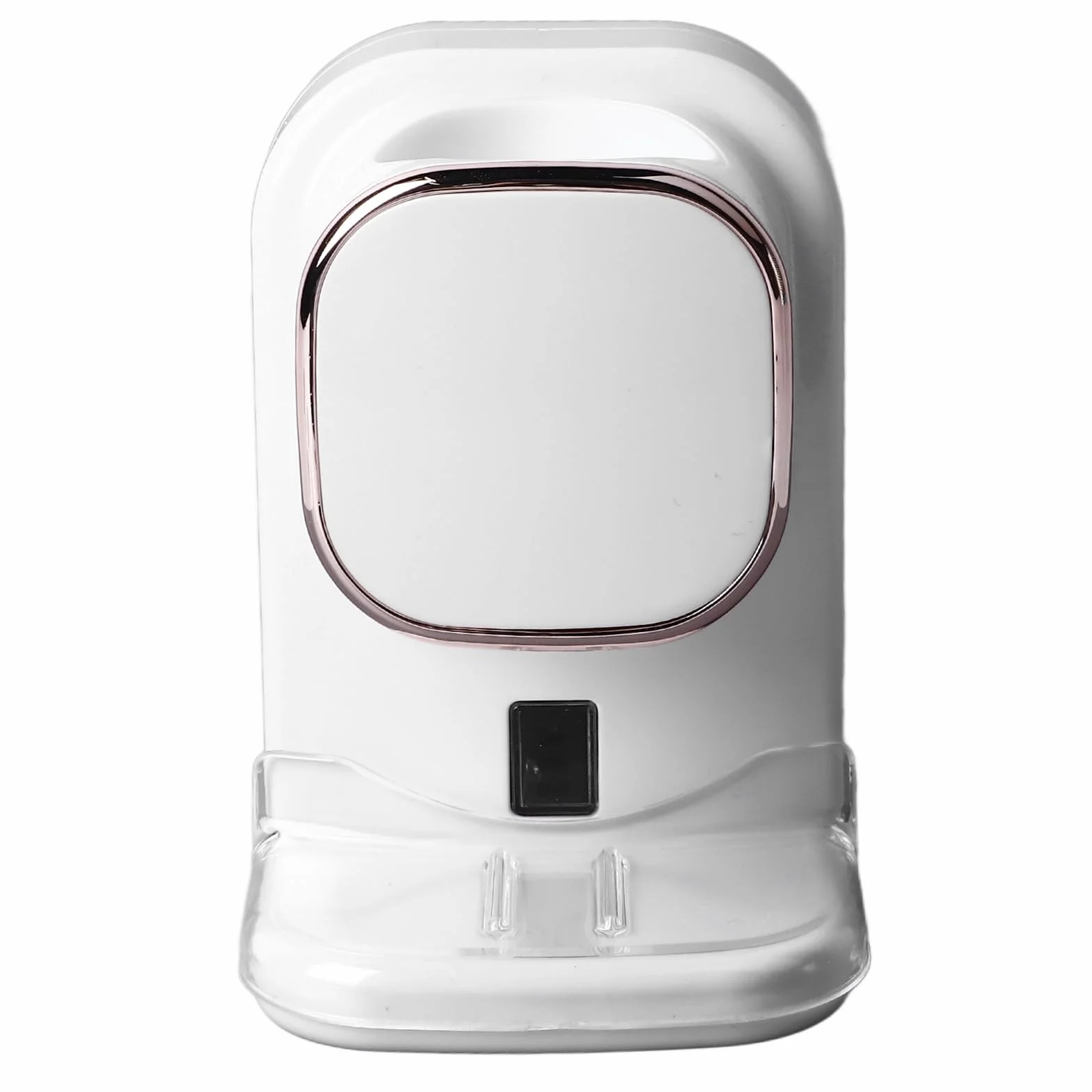 Smart Automatic Zahnpasta -Spender, USB Wiederaufladbare Wandmontierte Händequadrate für Kinder und Familienbadezimmer (einschließlich Installationskit) (White)