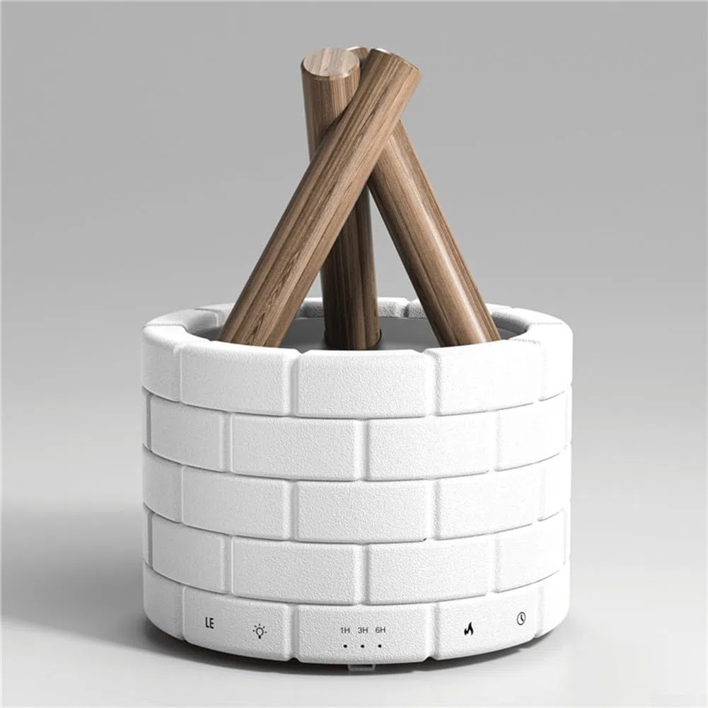 Oniissy Bonfire Luftbefeuchter, Simulation Flamme Luftbefeuchter Lagerfeuer Aromatherapie Maschine Spray Zerstäuber füllen Sie das Haus mit Duft, genießen Sie langanhaltend