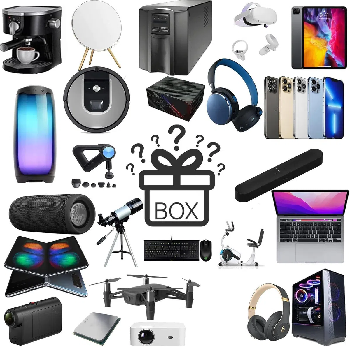 Geräten im Jahr 2026 Paletten,4-30 STK. Palettenware Haushaltswaren Multimedia A Ware B Ware Palette Elektronik Geschenkbox ch6