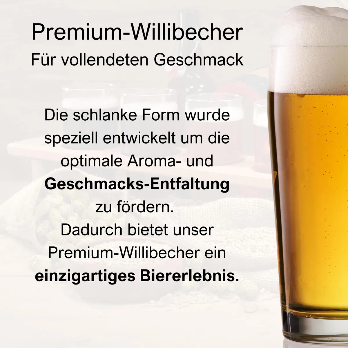 Van Well Willibecher 0,3l 24er Set - Premium Biergläser 0,3Liter - Robustes Bierglas, Spülmaschinengeeignet, Geeicht - Pint Gläser in Gastronomiequalität - Trinkglas 300 ml für Gastronmie und Zuhause