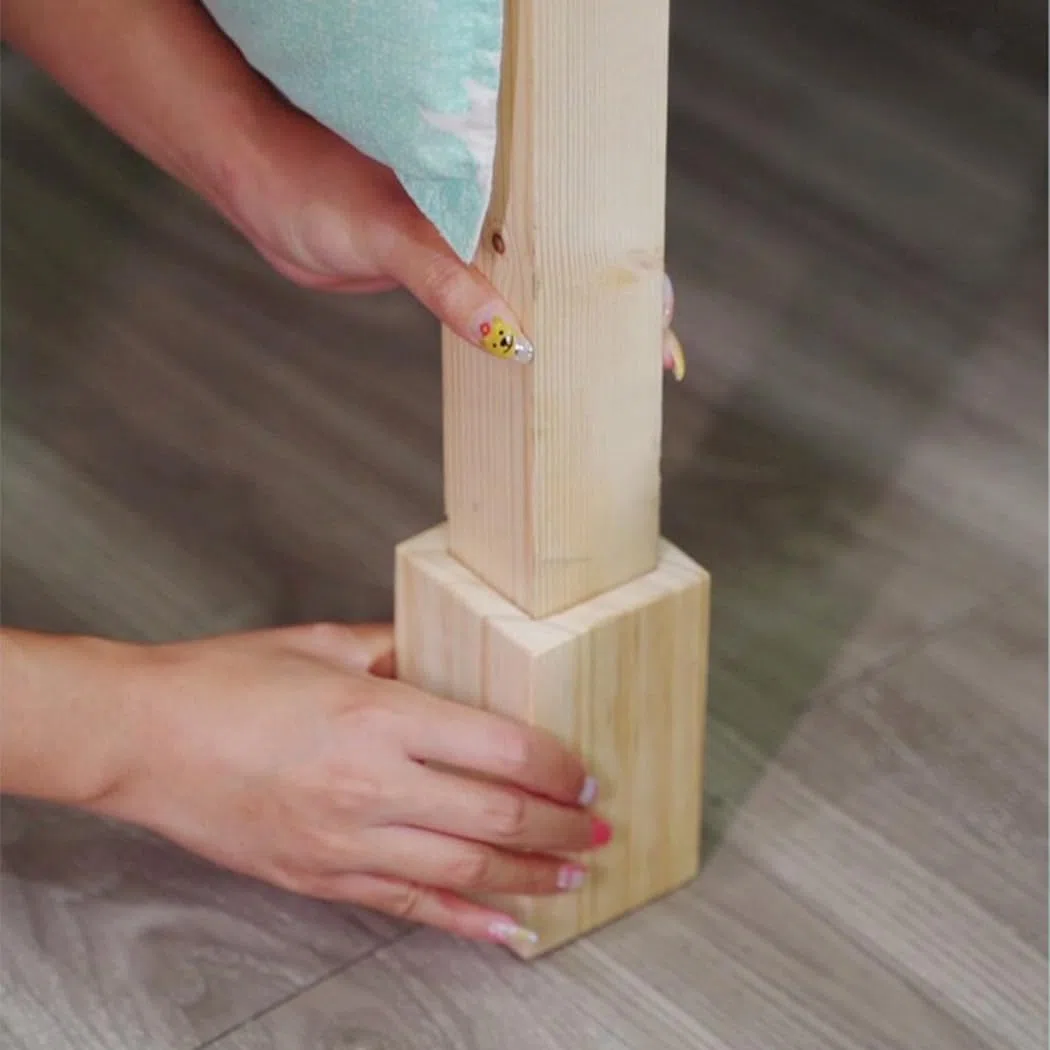 Betterhöhungen aus Holz Sofaerhöher 4 Stück Quadratische Möbelererhöher Schwerlast Tischlifte Massivem Holz Möbelfüße, Fügt 5–20 cm Höhe Hinzu (A 5.2cm-Increase Height 10cm)