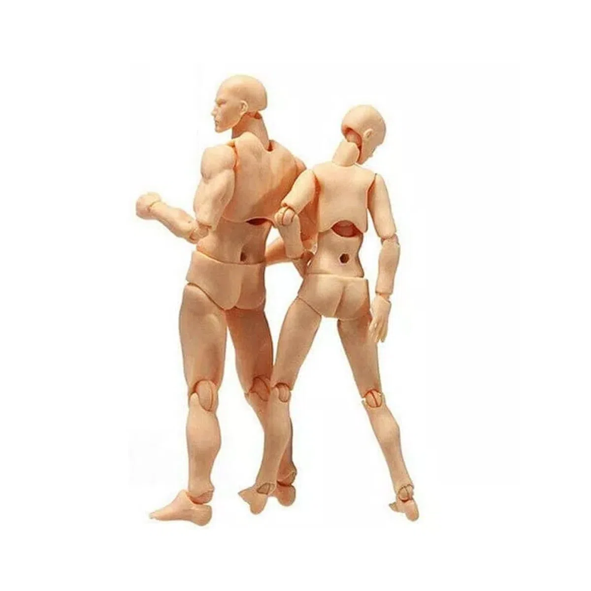 Esenlong Artikulierte Schaufensterpuppe Gliederpuppe Männlich Weiblich Menschlicher Körper - Modell mit Ständer Flexible Manikin Puppe Klein mit Gelenken - Kunstfigur zum Malen und Zeichnen