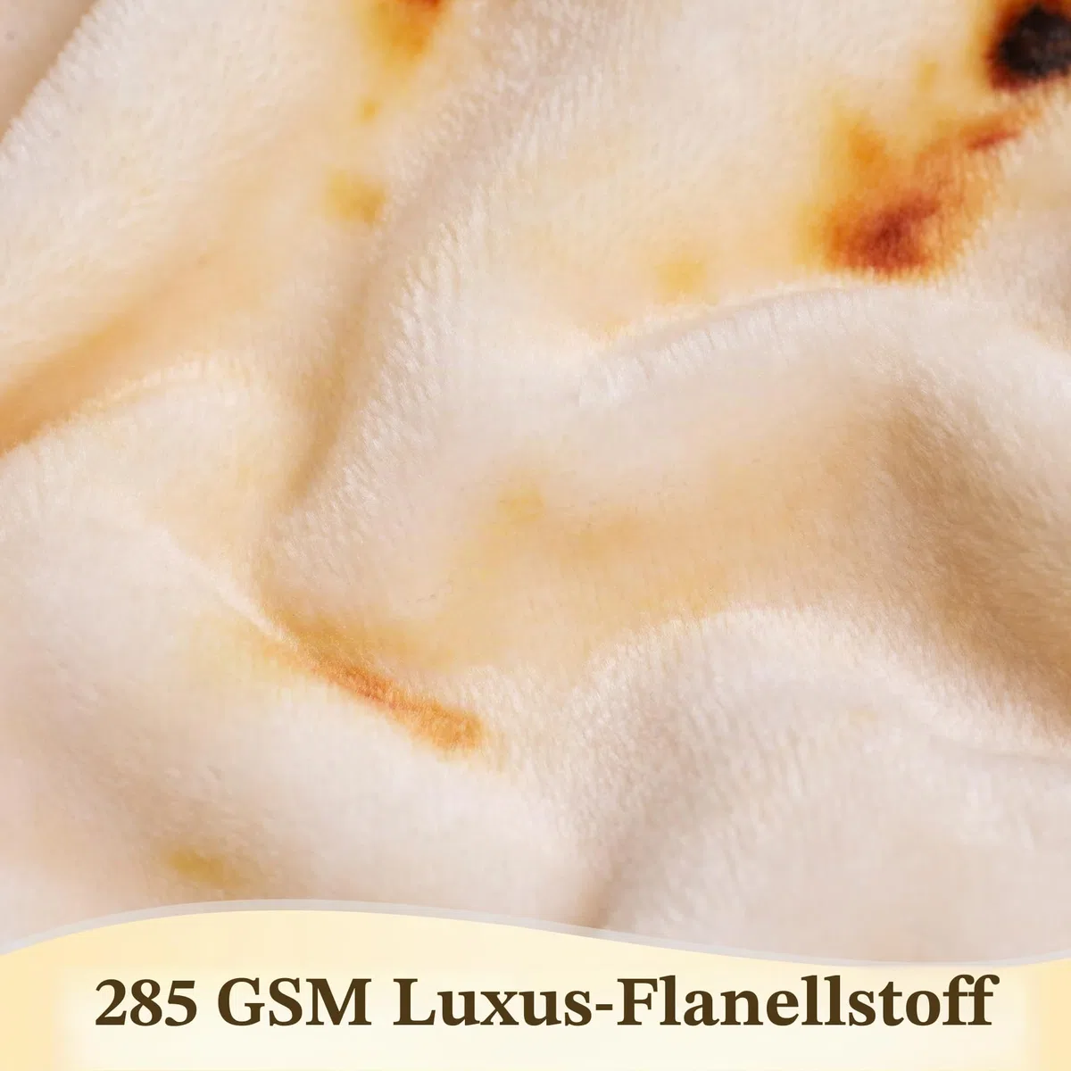 mermaker Burrito-Tortilla-Decke 2.0, doppelseitig, für Erwachsene und Kinder, riesige lustige realistische Lebensmitteldecke, 285 g/m², weiche Flanell-Taco-Decke, 180 cm (Gelb – doppelseitig)