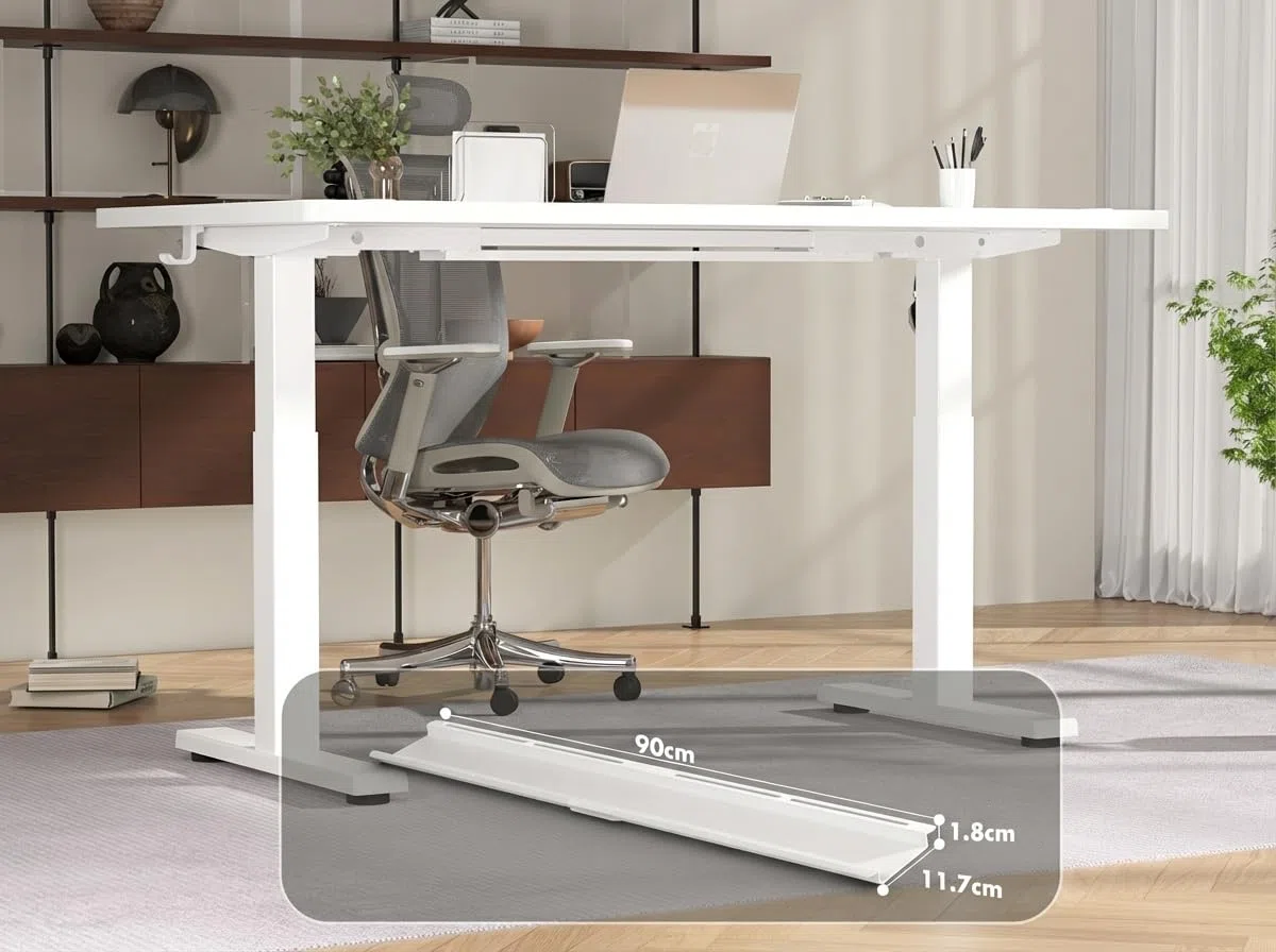 Devoko Höhenverstellbarer Schreibtisch 160x80 cm, 25 mm Starke Tischplatte, Ergonomischer Elektrischer Steh-Sitz Computertisch mit Dualmotor & Memory-Handsteuerung + USB-C für Homeoffice