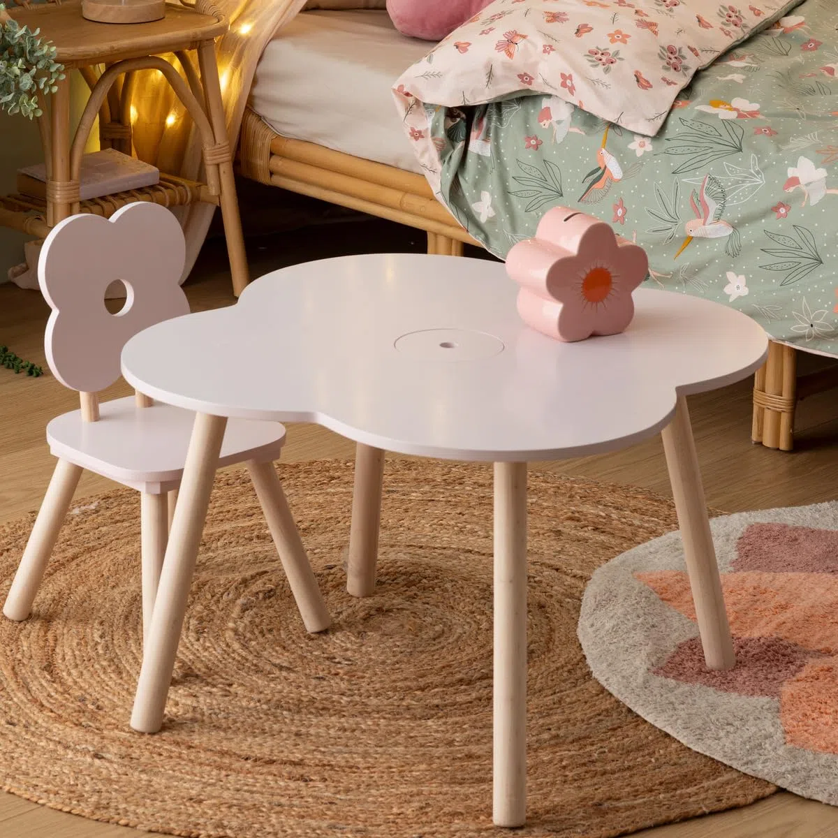 Atmosphera - Kindertisch Ally rosa 51x51x40cm