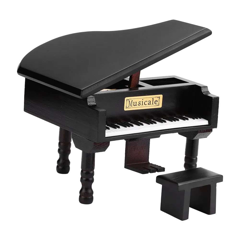 Spieluhr Klavier Music Box Clockwork Music Box Classic Grand Piano Form Design Qualität Bewegung feine Verarbeitung und Elegante Kreatives zum Valentinstag Gutes für Freunde