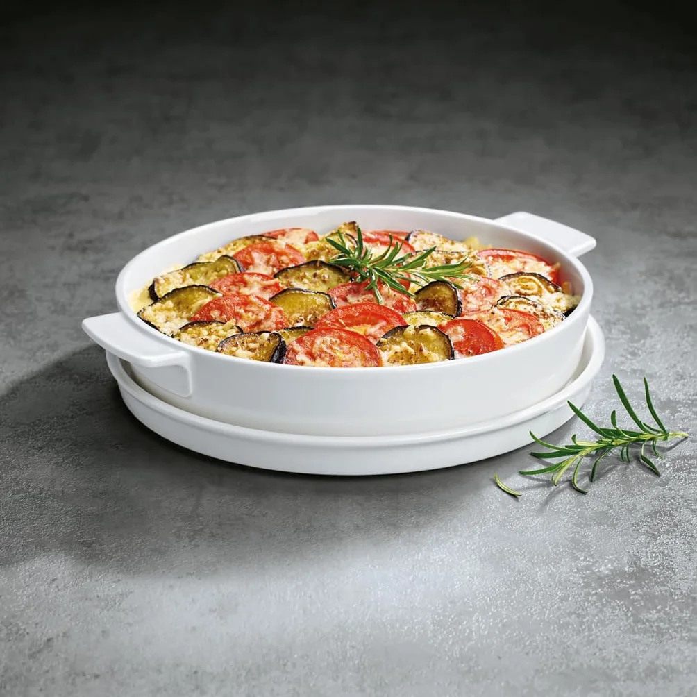 Villeroy und Boch Clever Cooking Runde Backform, 28 cm, Premium Porzellan, Weiß
