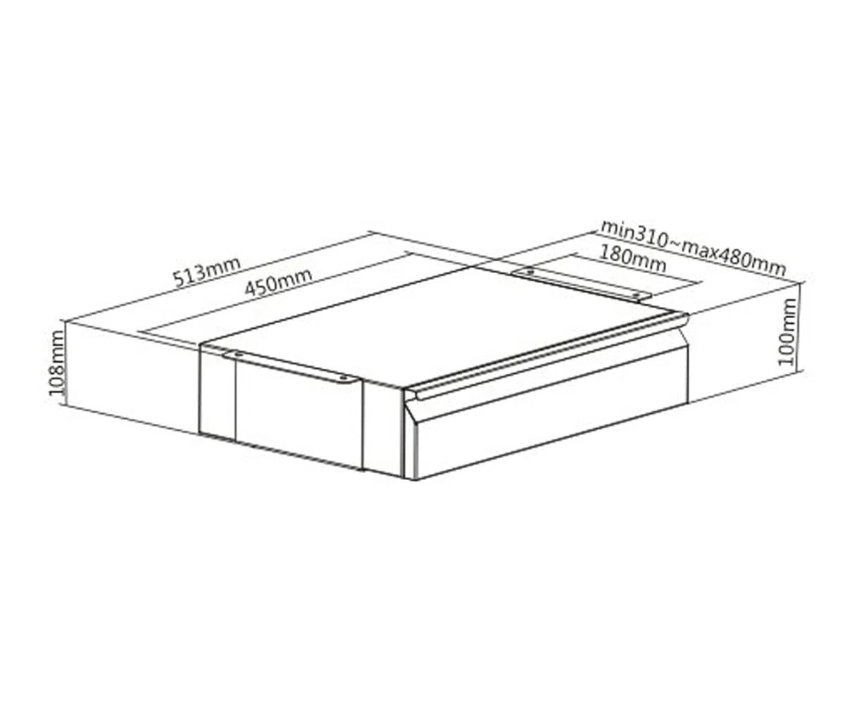 Unterbau Büroschublade Schreibtisch Massiv und Hochwertig Organizer Unterbauschublade Schublade Hängeschublade Weiß Schwarz (Schwarz)