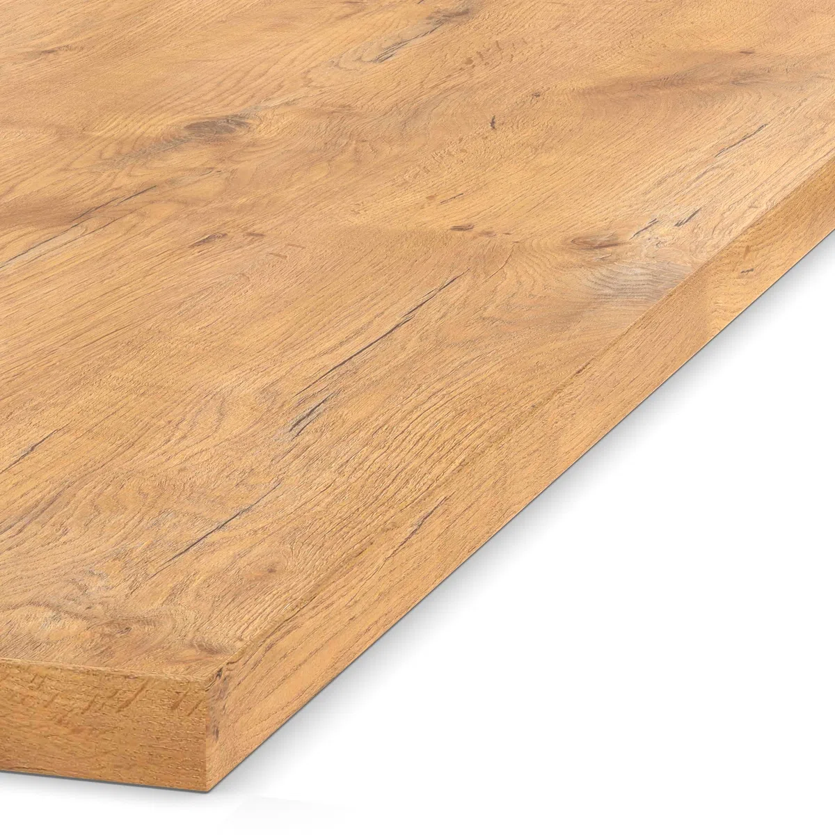 AUPROTEC Tischplatte 19mm Pale Lancelot Oak 90x50 cm I Spanplatte mit 2mm ABS Kante & PU-Verleimung I melaminharzbeschichtet I robust & wasserabweisend