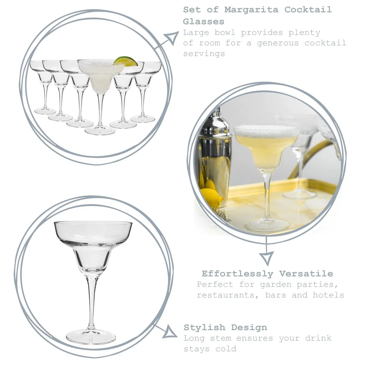 Bormioli Rocco Ypsilon Margarita -Brille - 330ml - Packung Von 6