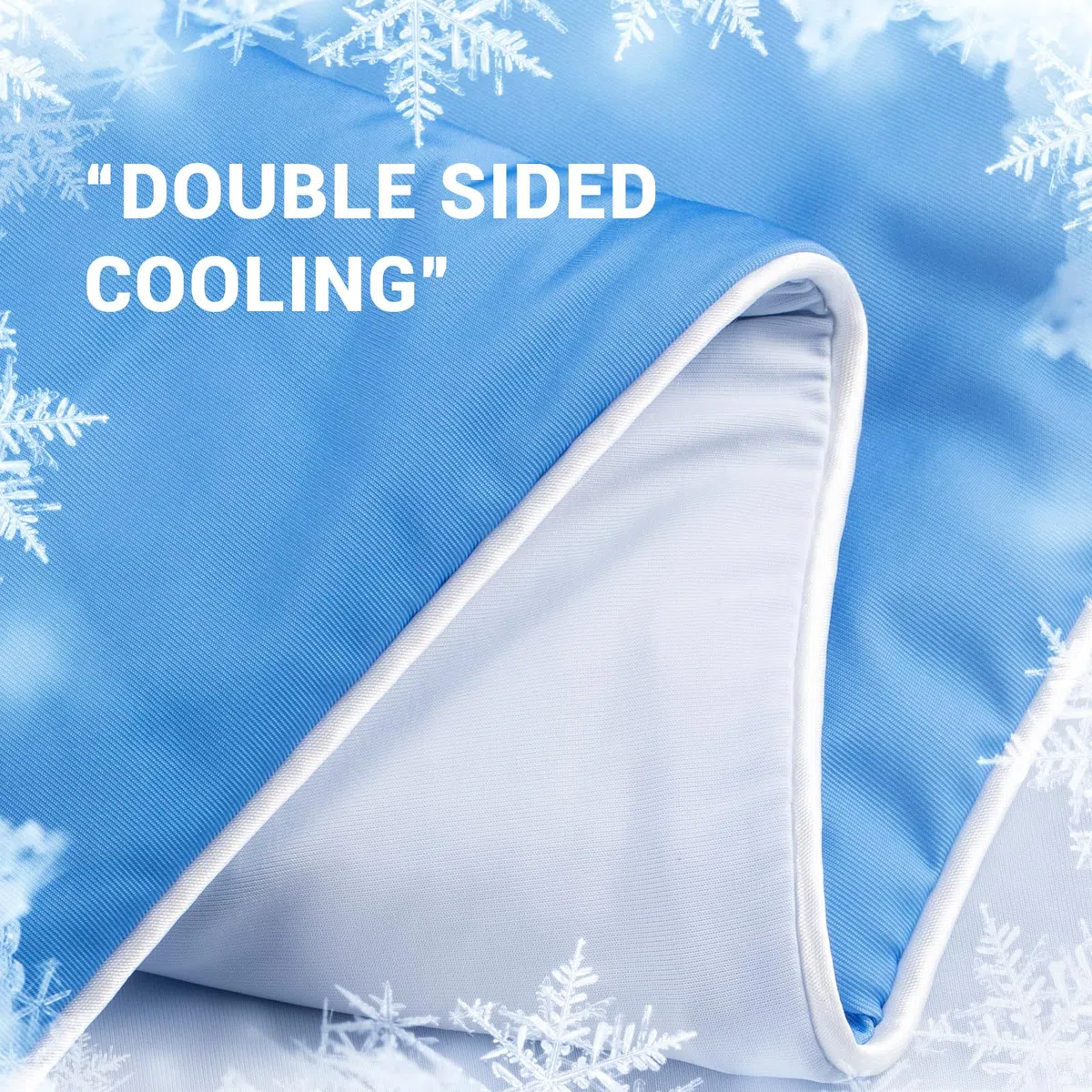 Elegear Kühldecke Kühlende Sommerdecke, Japanische Arc-Chill 3.0 Q-MAX>0,5 Kühlfasern, Körperwärme Aufnehmen für Besseren Schlaf, Leichte Antiallergisch Kühlende Bettdecke, 150x200CM Farbverlauf Blau