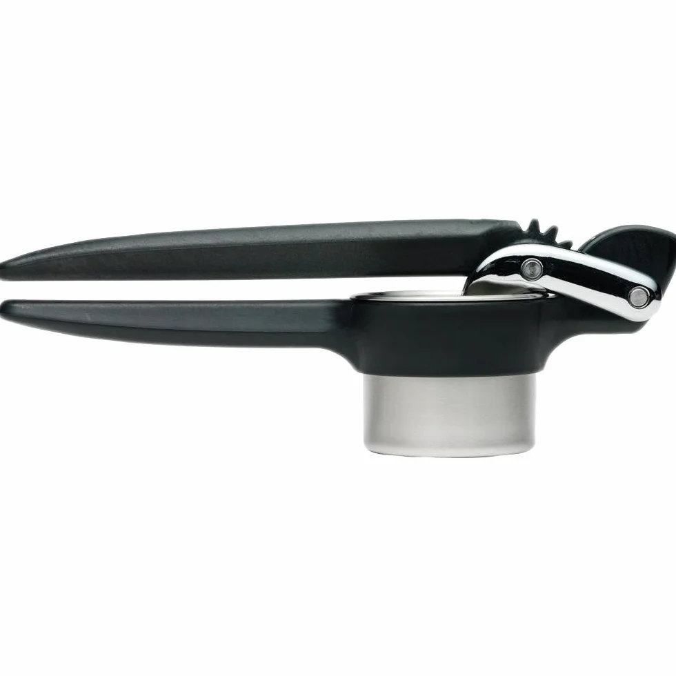 Chef'n FreshForce Kartoffelpresse Edelstahl, für cremiges Kartoffelpüree, 32 x 9 x 12 cm, Schwarz