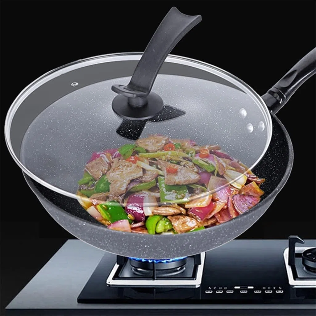 Kochgeschirr Set 3 Pcs Kochgeschirr Set Braten Pan Suppe Topf Wok Antihaft-Pfanne Kochen Küche Küchen