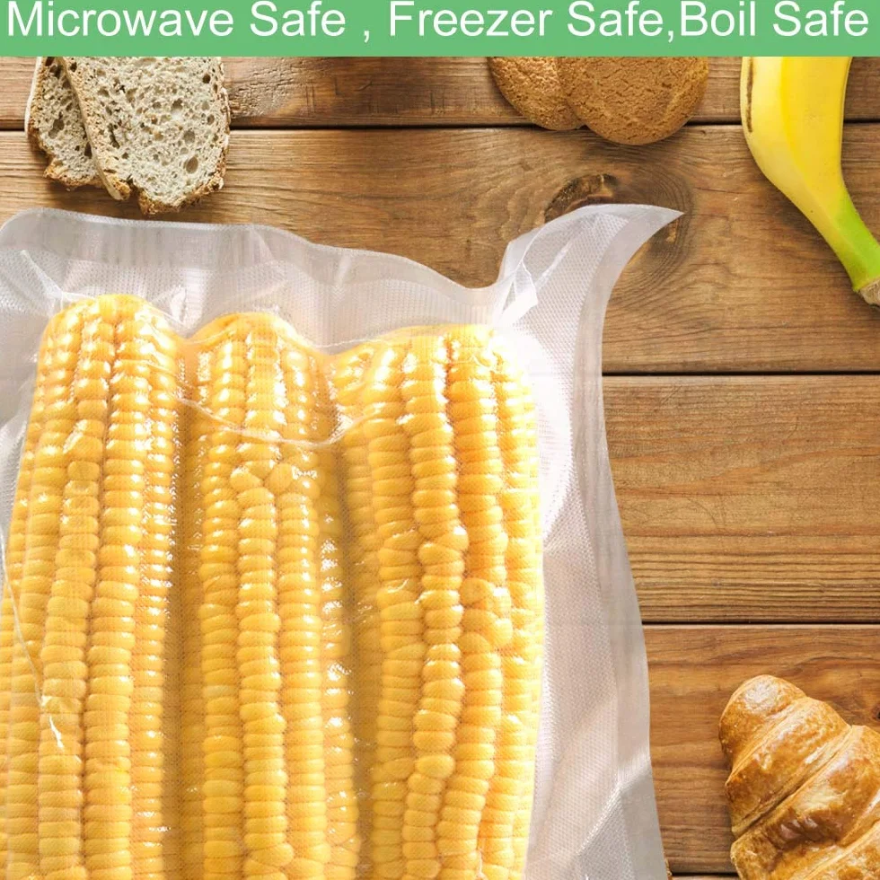 O2frepak 200 Beutel 20x30cm Vakuumier Beutel Vakuumbeutel für Lebensmittel,BPA-Frei,für Folienschweißgeräte Ggeeignet