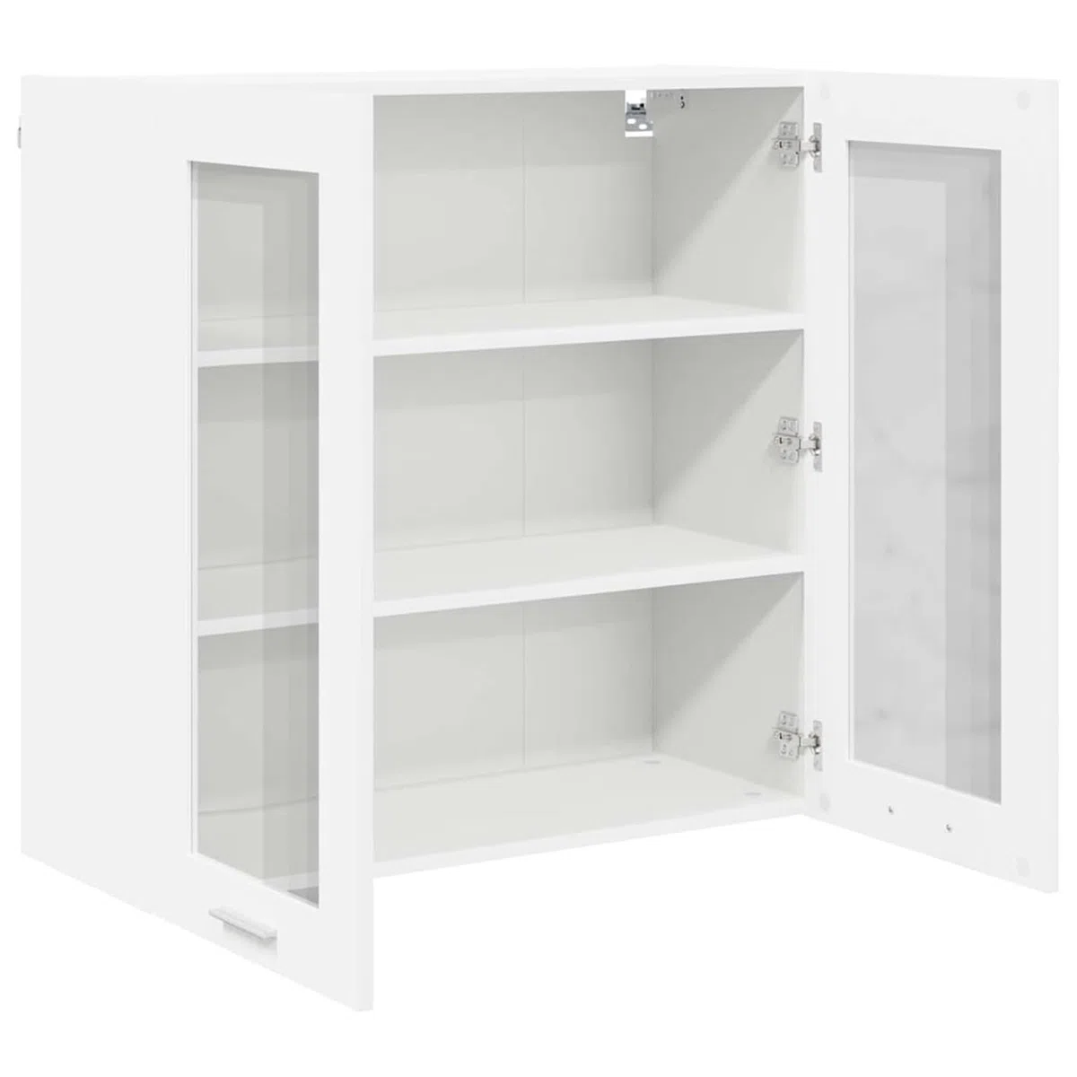 ATOMSTACK MAKER Hängeschrank Küchenregal Weiß, 80x31x80 cm, zweitüriger Wandhängeschrank aus Holzwerkstoff mit großem Stauraum – modern, minimalistisch, für ordentliche Küchenorganisation