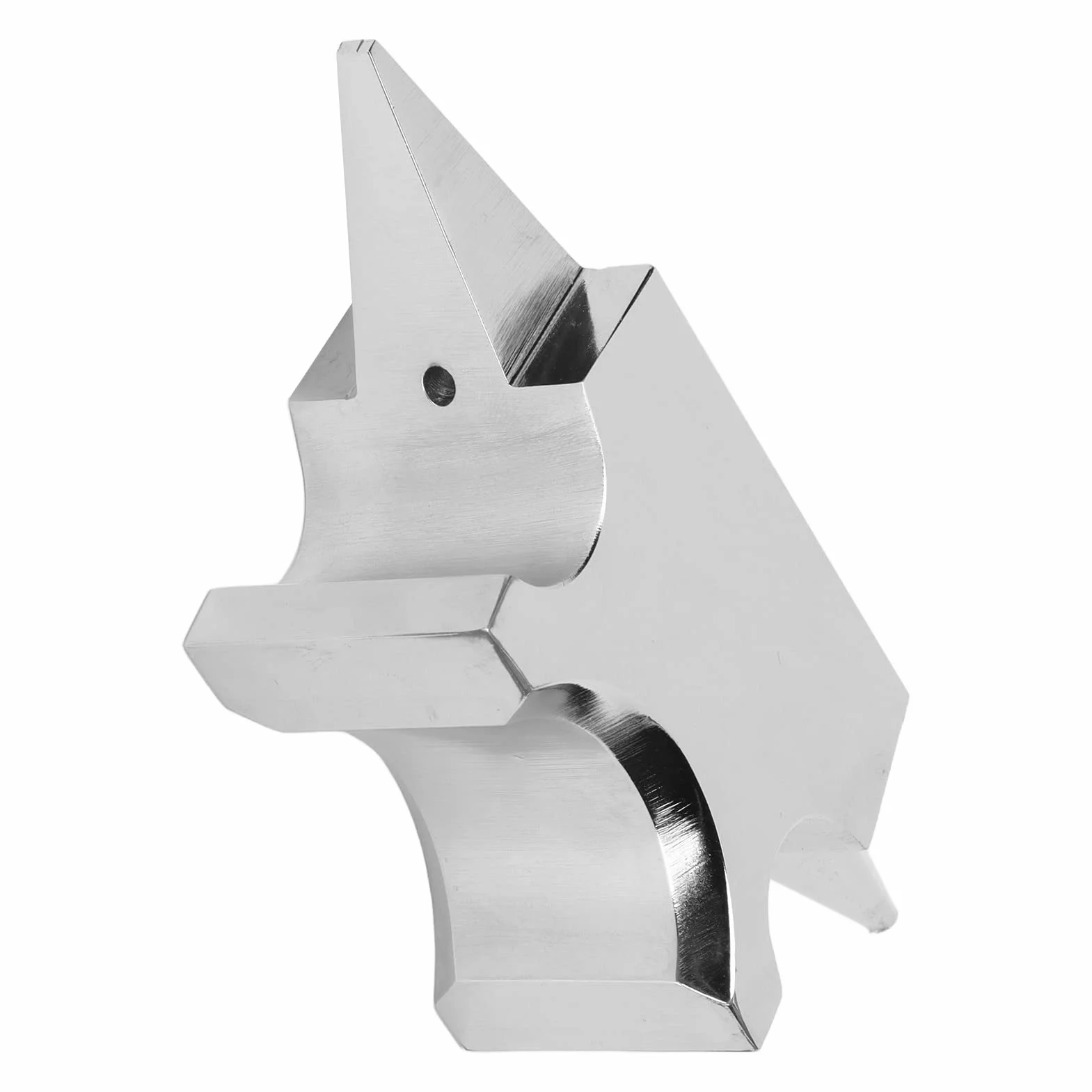 Metallformamboss, kompakte Größe, Loch-Design, einfach zu bedienen, multifunktional, poliert, Hornamboss, Edelstahl für DIY-Schmuckmarkierung