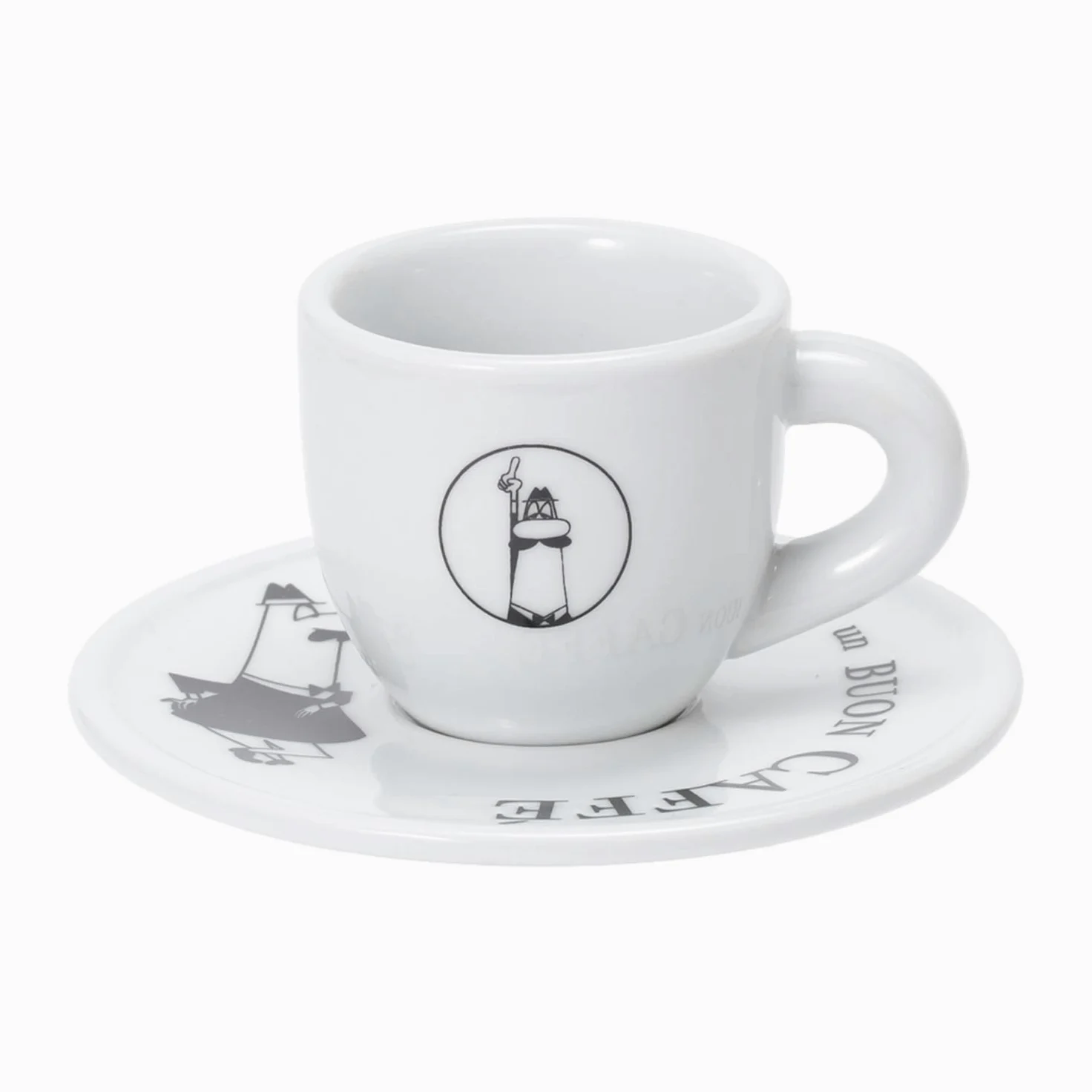Bialetti TAZZINE Moka CAROSELLO Frühstückstassen, mehrfarbig, einzigartig Único