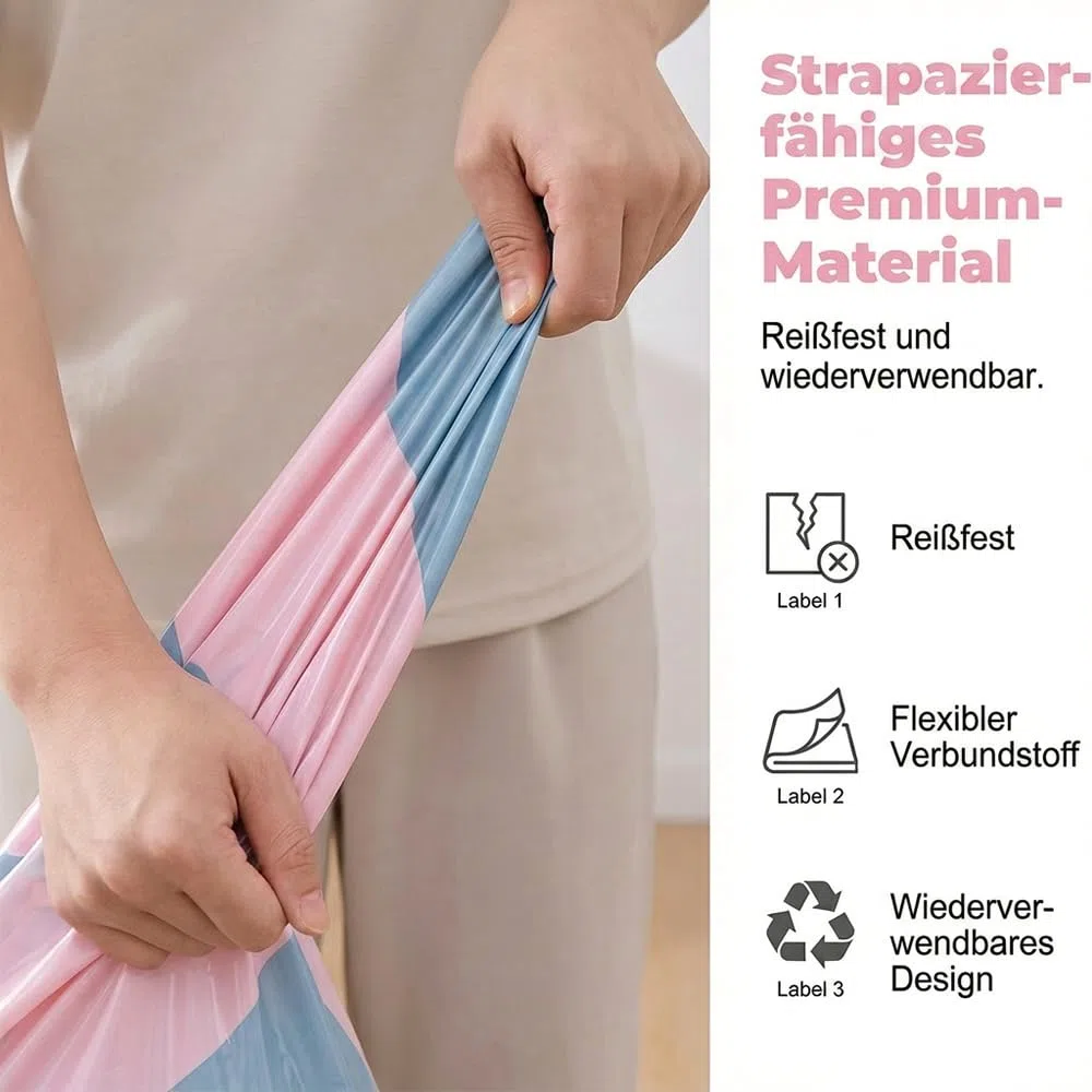 No-Pump Large Vacuum Storage Compression Bags, 2026 New Vacuum Storage Bags, Luftdichte Kompressionsbeutel für Kleidung Kissen Bettdecken Decke (5, 70x50x30cm)