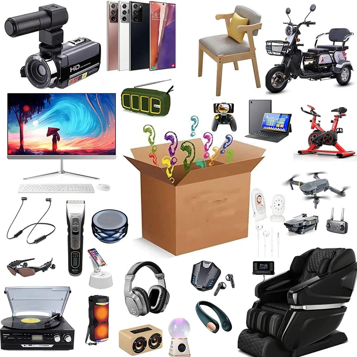 Geräten im Jahr 2026 Paletten,4-34 STK. Palettenware Haushaltswaren Multimedia A Ware B Ware Palette Elektronik Geschenkbox,GHTRE885