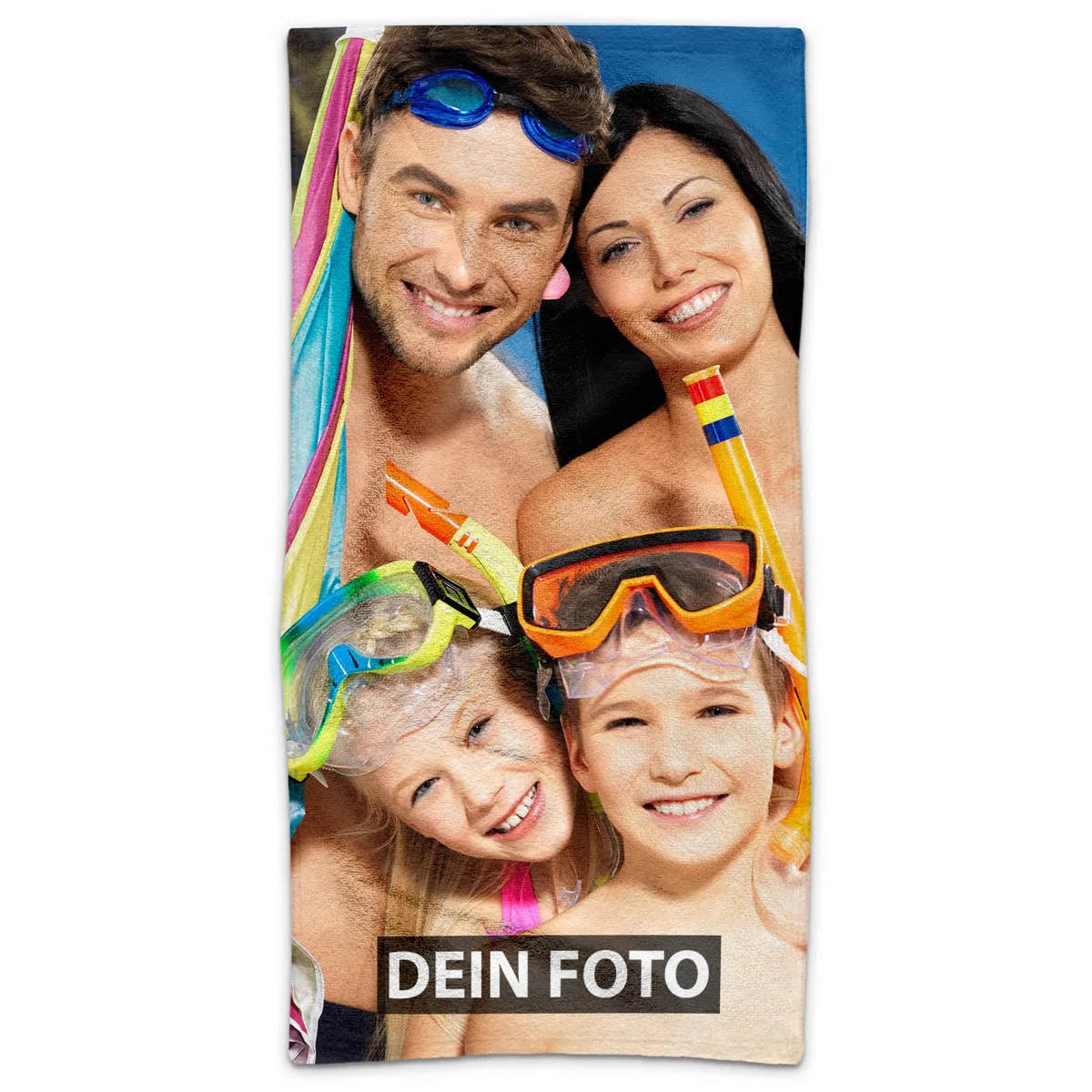 Print Royal PR Badetuch personalisiert mit Foto - Personalisiertes Handtuch Bedrucken Hochformat - Individuelle Geschenke für Freunde und Familie zum Geburtstag, Weihnachten | 140 x 70 cm