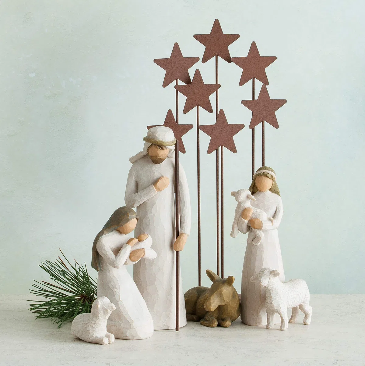 Willow Tree Metal Star Backdrop Figurine