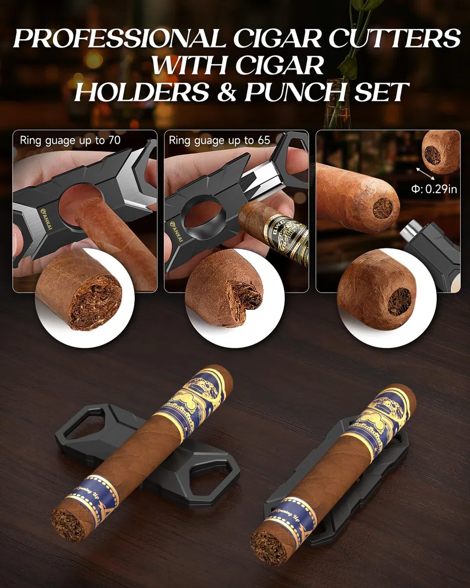 Zigarren-Humidor, Zigarrenbox mit Vollglas-Deckel mit Luftbefeuchter und Hygrometer, sturzsicheres, bruchsicheres Zigarrenetui, Aufbewahrungsbox mit Zedernholzauskleidung und Trennwand für 20