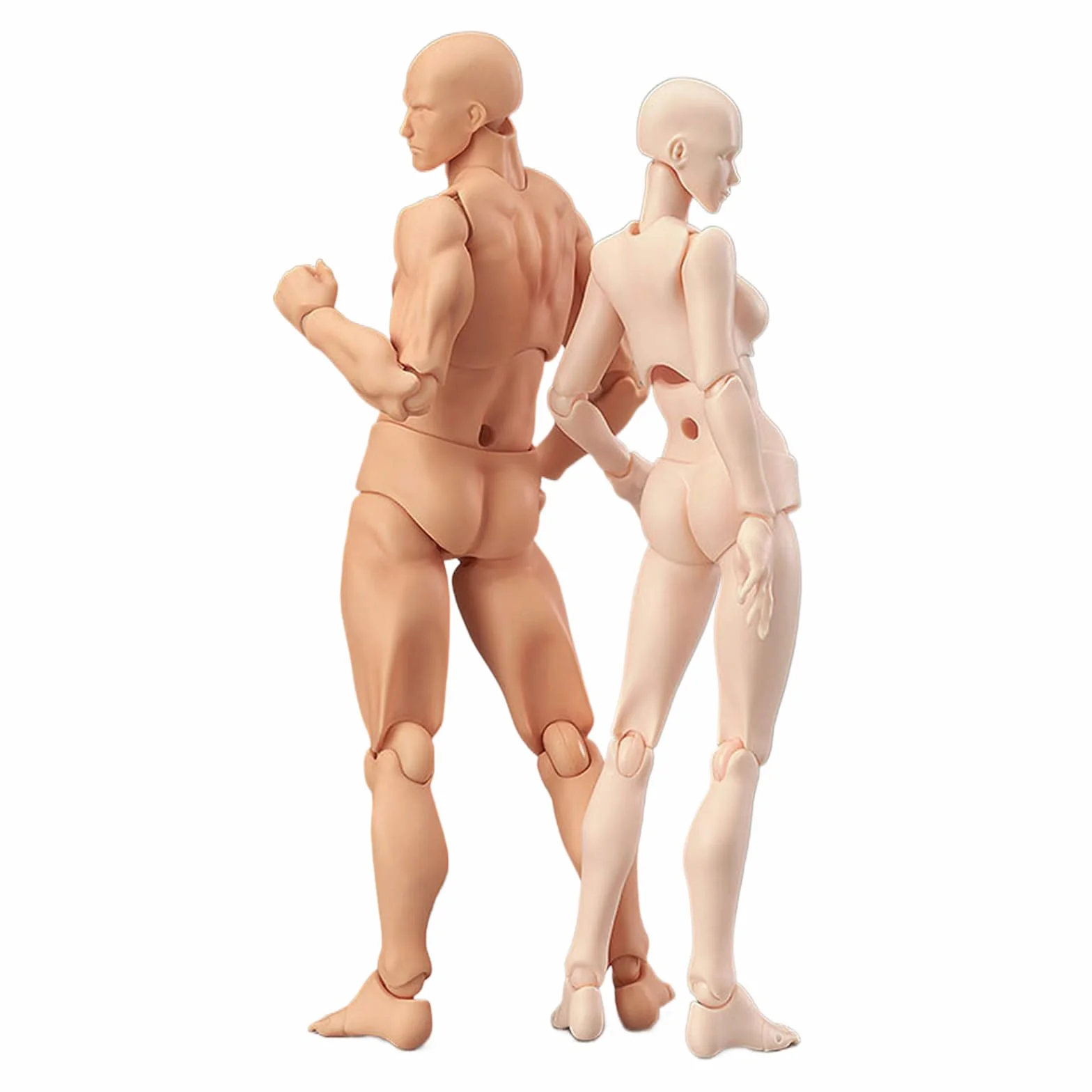 Esenlong Artikulierte Schaufensterpuppe Gliederpuppe Männlich Weiblich Menschlicher Körper - Modell mit Ständer Flexible Manikin Puppe Klein mit Gelenken - Kunstfigur zum Malen und Zeichnen
