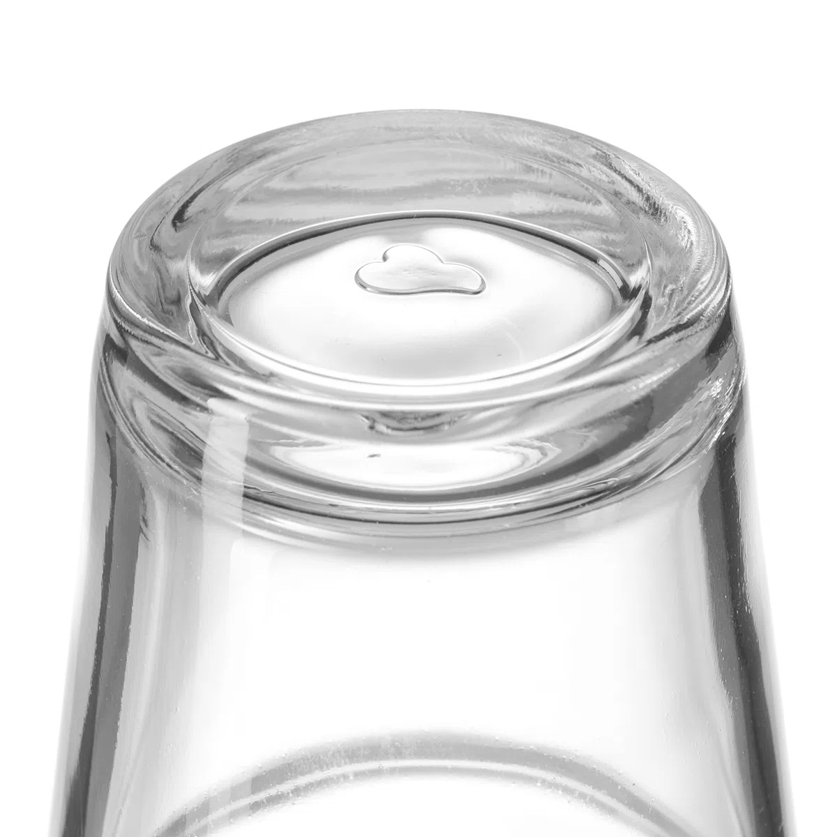 LEONARDO HOME Solo Latte-Macchiato Gläser 6er Set, Glas-Becher mit Herzen Aufdruck, spülmaschinengeeignete Kaffee und Cappuccino Glas, Herzchen Motiv, 410 ml, 043467