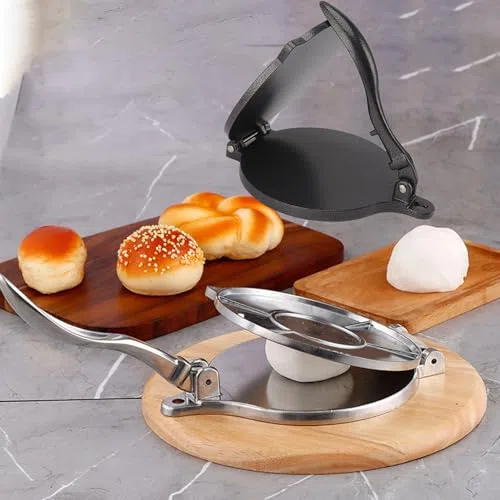 Yosoo Health Gear Tortilla Presse, Aluminiumlegierung, Roti Maker, Manuelle Taco Pressmaschine