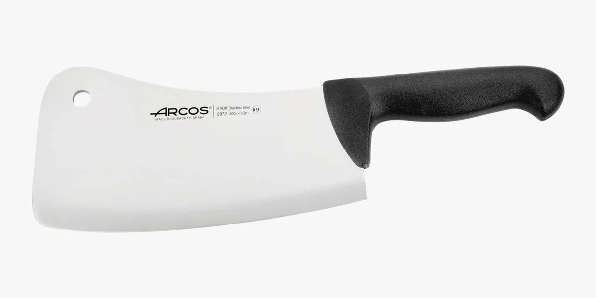 Arcos Serie 2900 - Hackmesser Metzgermesser - Klinge Nitrum Edelstahl 200 mm - HandGriff Polypropylen Farbe Schwarz