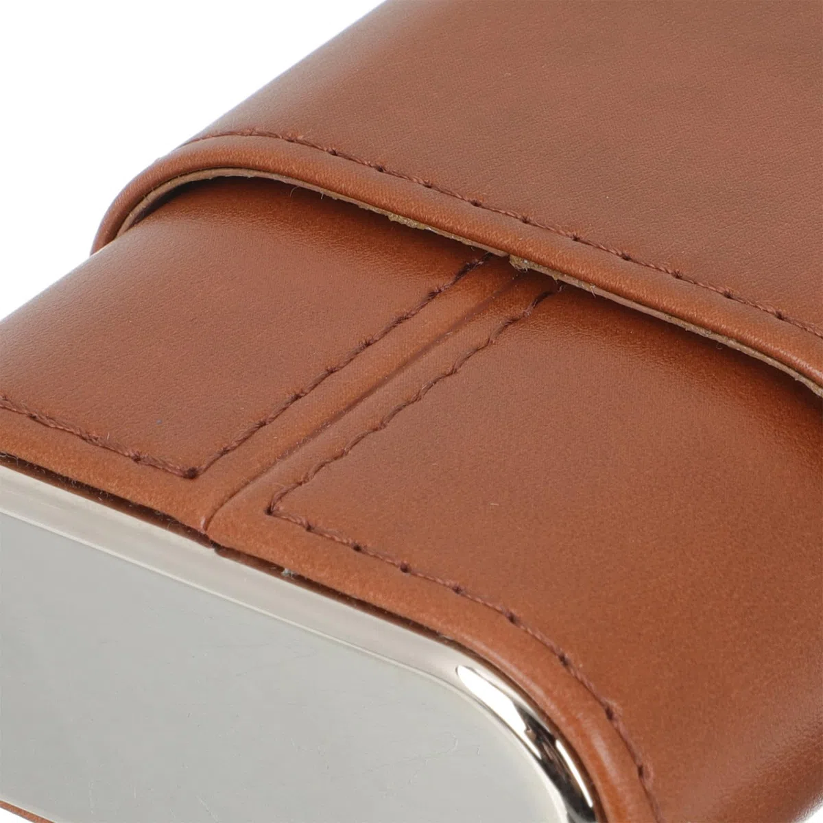 TOYANDONA Tragbare Zigarrentasche aus Pu Leder in Braun mit Einfachem Design Leicht und Kompakt für Casual Gebrauch und Verstauen in Tasche