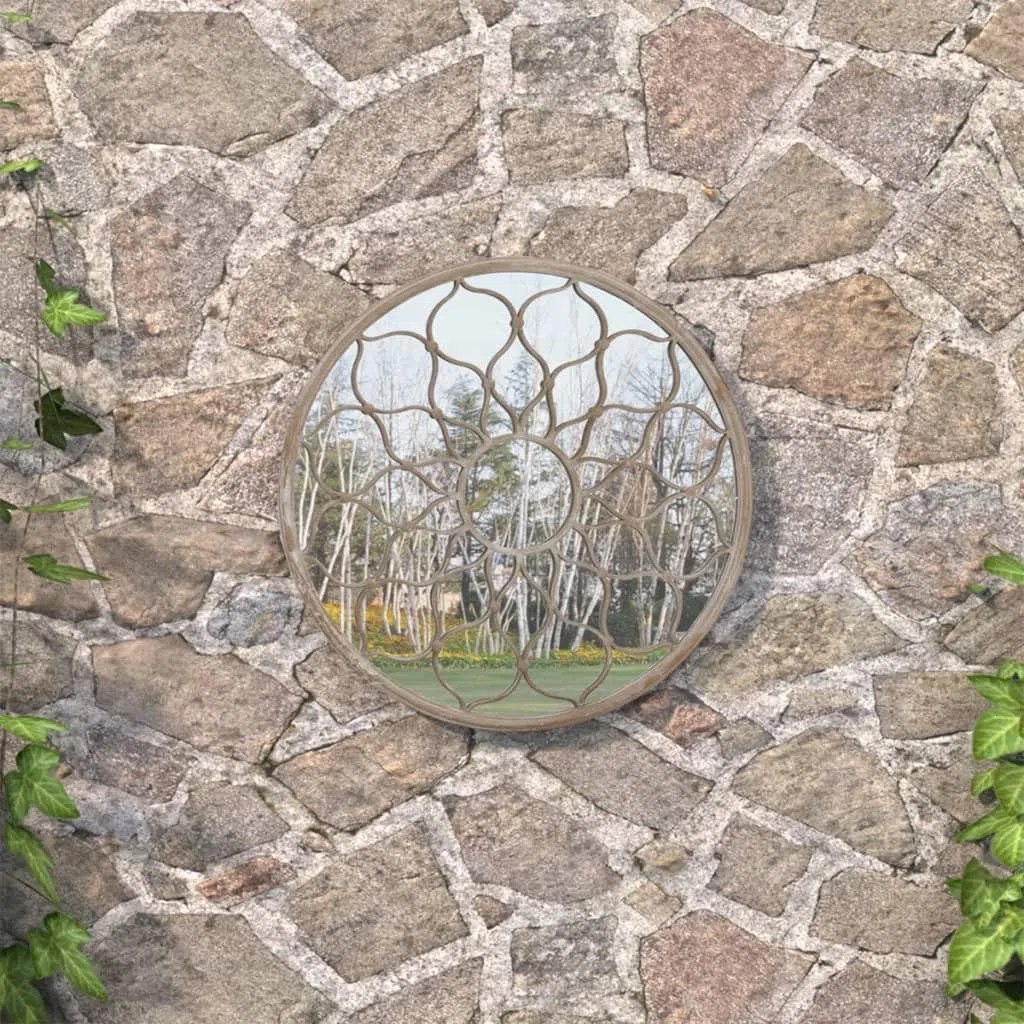 Generisch Gartenspiegel Sand 40x3 cm Eisen Rund,Heim & Garten,Dekoration,Spiegel-318365