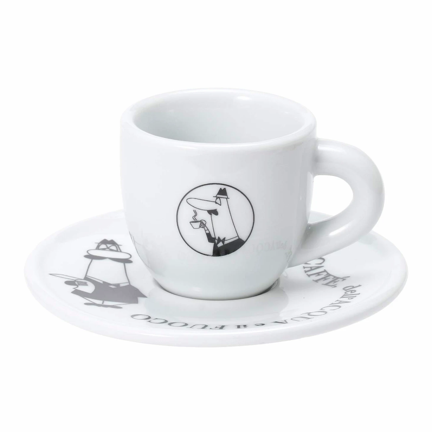 Bialetti TAZZINE Moka CAROSELLO Frühstückstassen, mehrfarbig, einzigartig Único