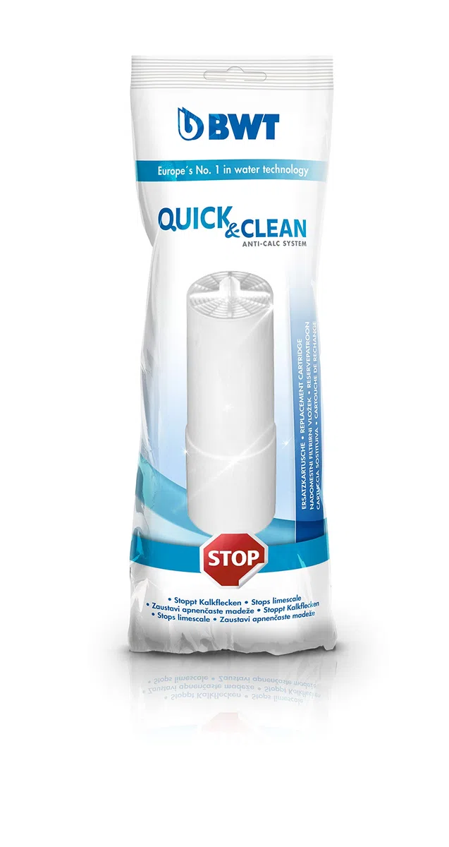 BWT Filterkartuschen für Quick & Clean Antikalk-Filtersystem | Duschfilter für ein schönes kalkfreies Bad mit weniger Putzaufwand | Vorratspack - 3 Stück
