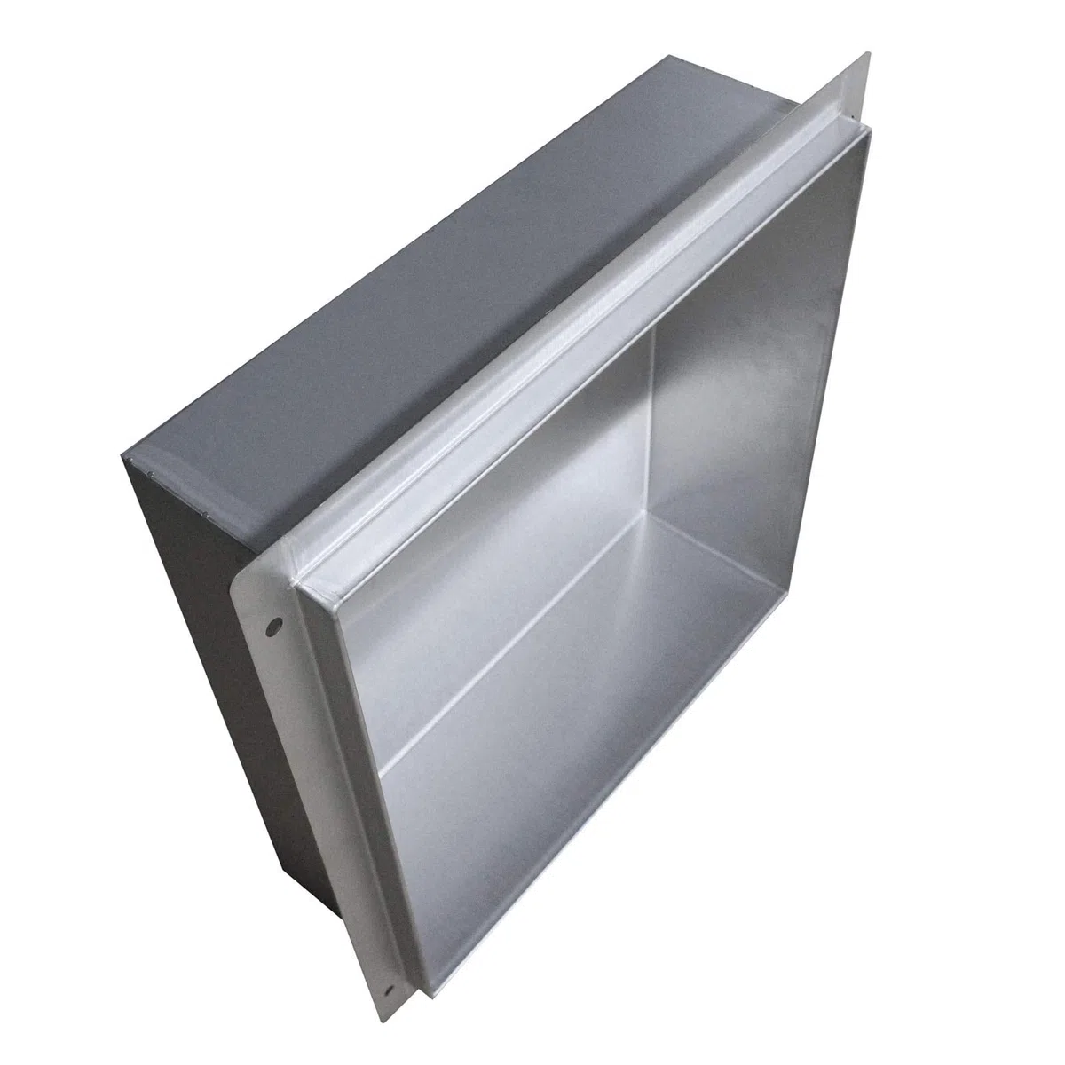 Bernstein Wandnische BS303010 30 x 30 x 10 cm randlos aus Edelstahl gebürstet, befliesbarer Rand, wasserdichte Duschnische zur Ablage von Bad-Utensilien für Dusche und Bad
