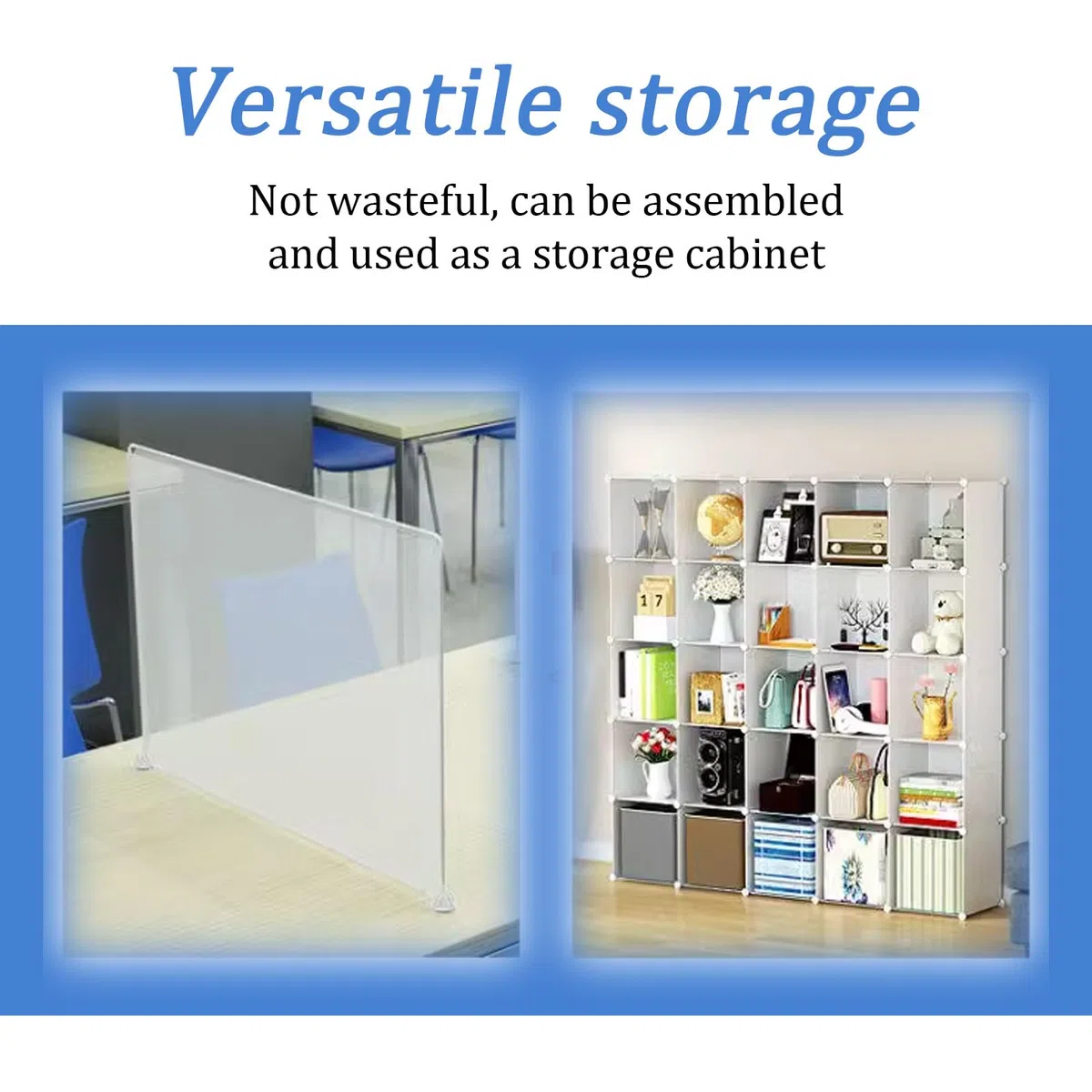 mumisuto 8 Stück Regaltrenner,Transparente Regalteiler Multifunktionaler Shelf Divider,Kleiderschrank Regaltrenner Schrankregaltrenner für Bücherregale,Schränke,Küchenschränke,Badezimmer,30x30cm