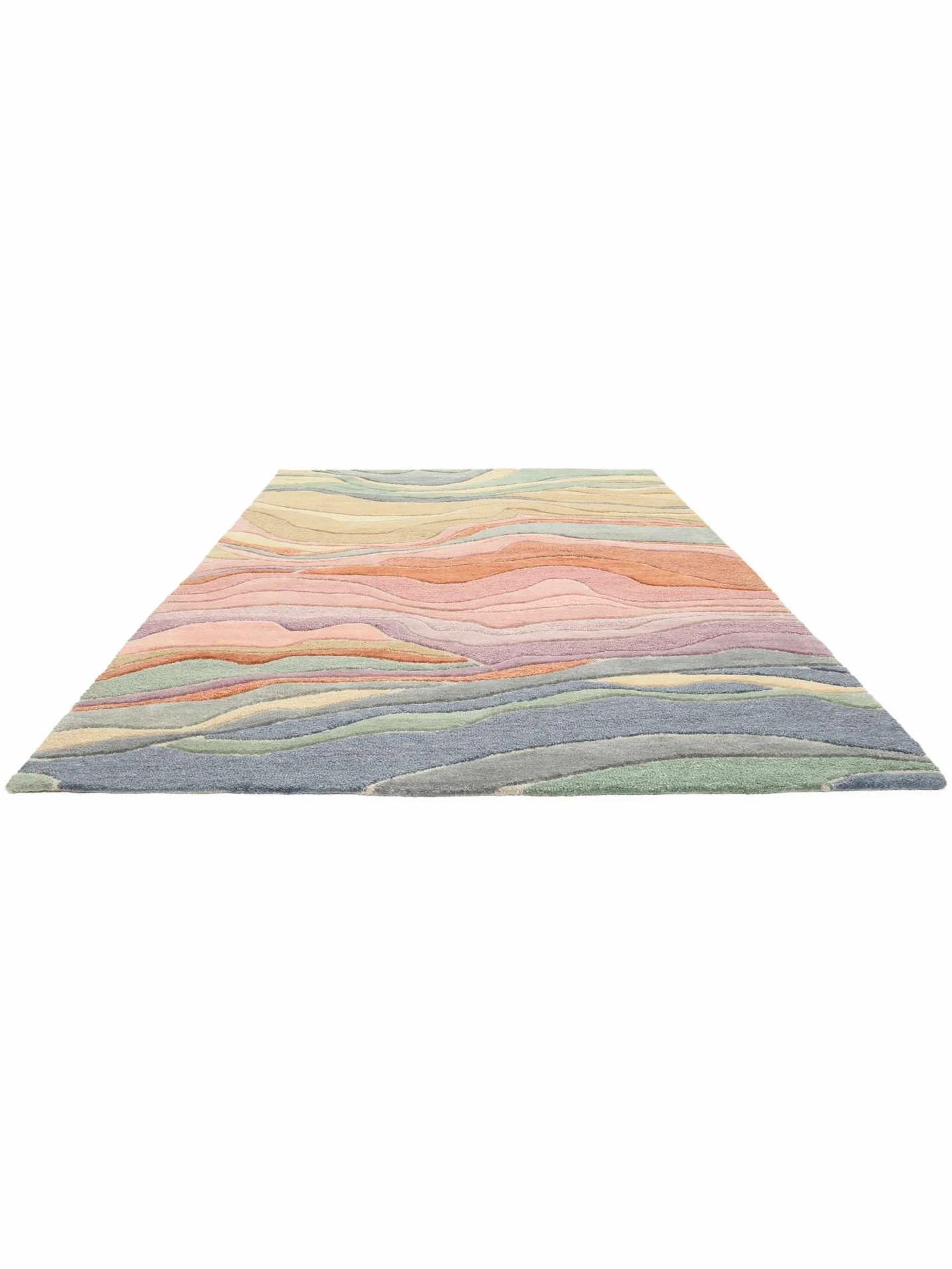 RugVista Marble, Teppich, Moderne Teppiche, 160 x 230 cm, Rechteckig, Niedriger Stapel, Wohnzimmer, Esszimmer, Schlafzimmer, Nur chemische Reinigung, Care & Fair Zertifiziert, Mehrfarbig