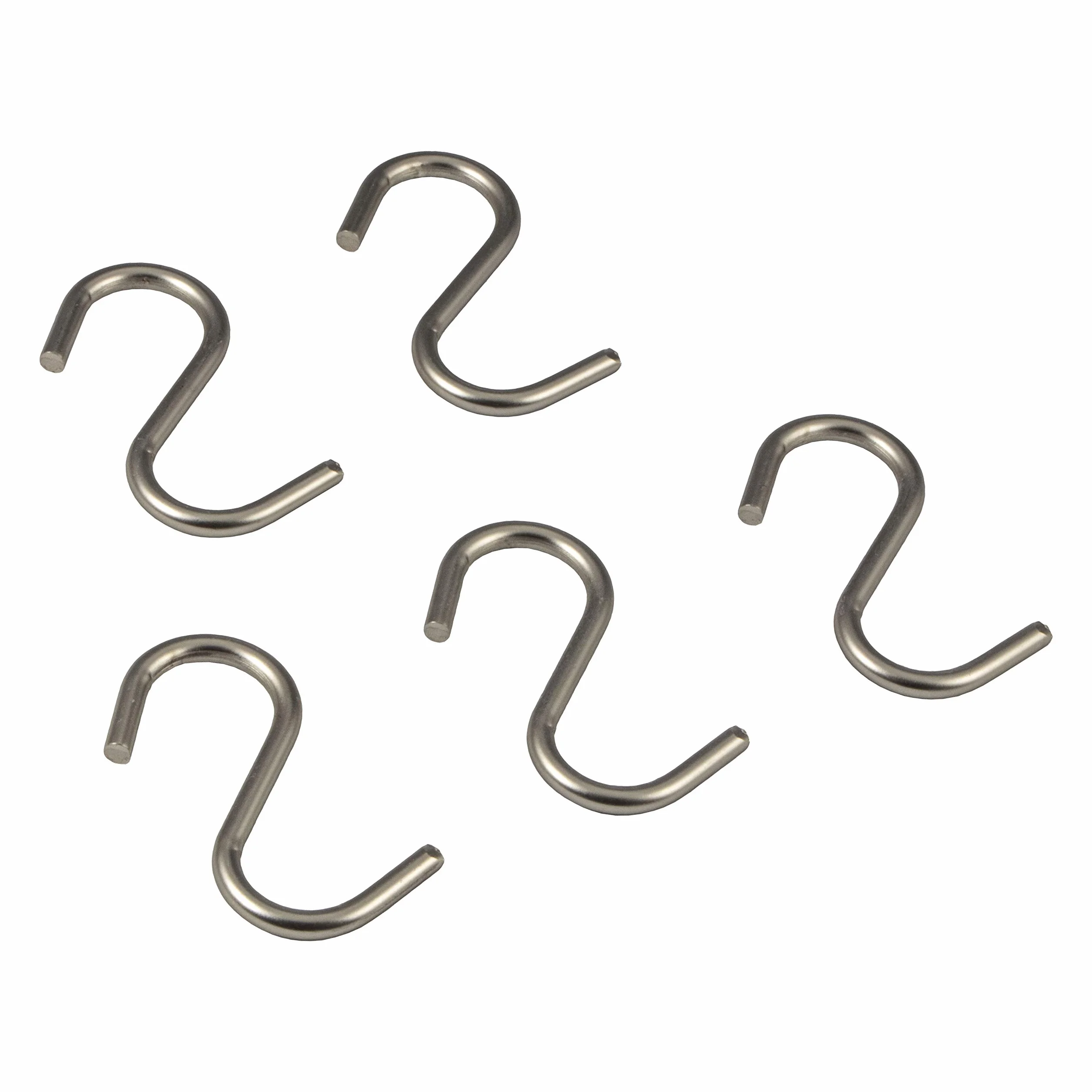 Gedotec Design Küchenreling Wand-Relingsystem Küche | Edelstahl-Optik | Reling-Set Länge: 600 mm | Reling-System mit 5 S-Haken mit Befestigungsmaterial | 1 Komplett-Set - Küchenleiste aus Metall