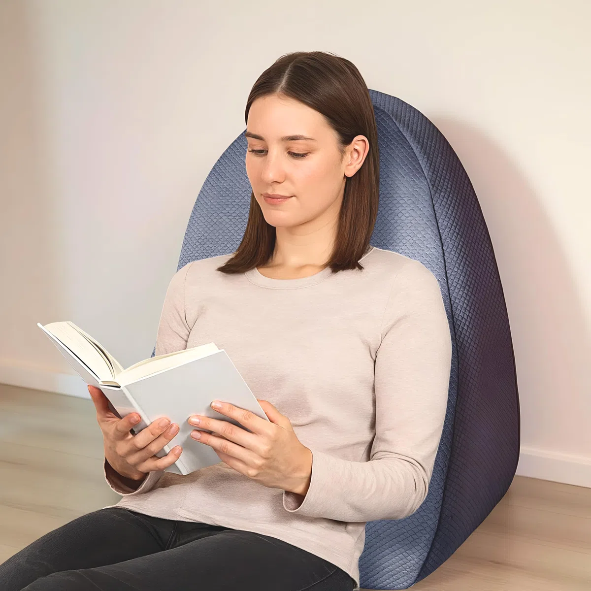 Lesekissen für Bett und Sofa – Rückenkissen Memory-Schaum – Ergonomisches Dreiecksdesign – Natürliche Position – keilkissen Bett - Rücken und Lendenwirbelstütze