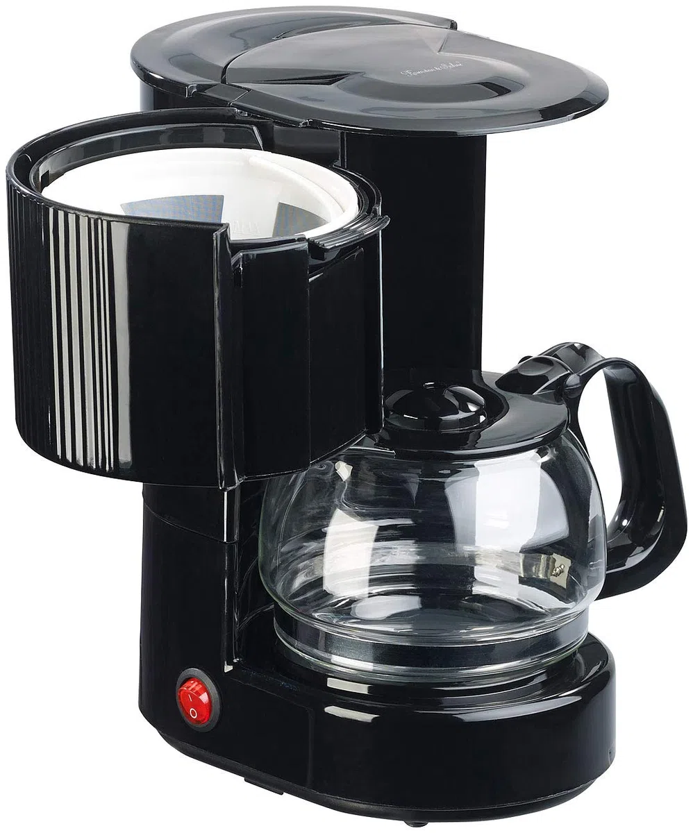 Rosenstein & Söhne 24V Kaffeemaschine: Lkw-Filterkaffee-Maschine, bis zu 3 Tassen, 650 ml, 24 Volt, 300 Watt (Kaffeemaschine 24 Volt, Lkw 24V, Kfz)