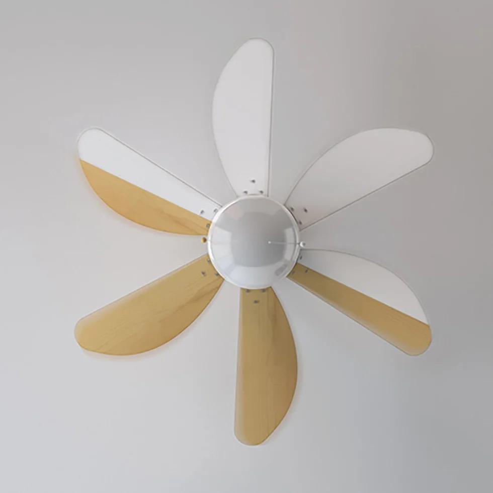 Cecotec Deckenventilator EnergySilence Aero 350. 50 W, geringer Verbrauch, 81 cm Durchmesser, Lampe, 6 Wendeflügel, 3 Geschwindigkeiten, Winterfunktion, Weiß oder Holzoptik